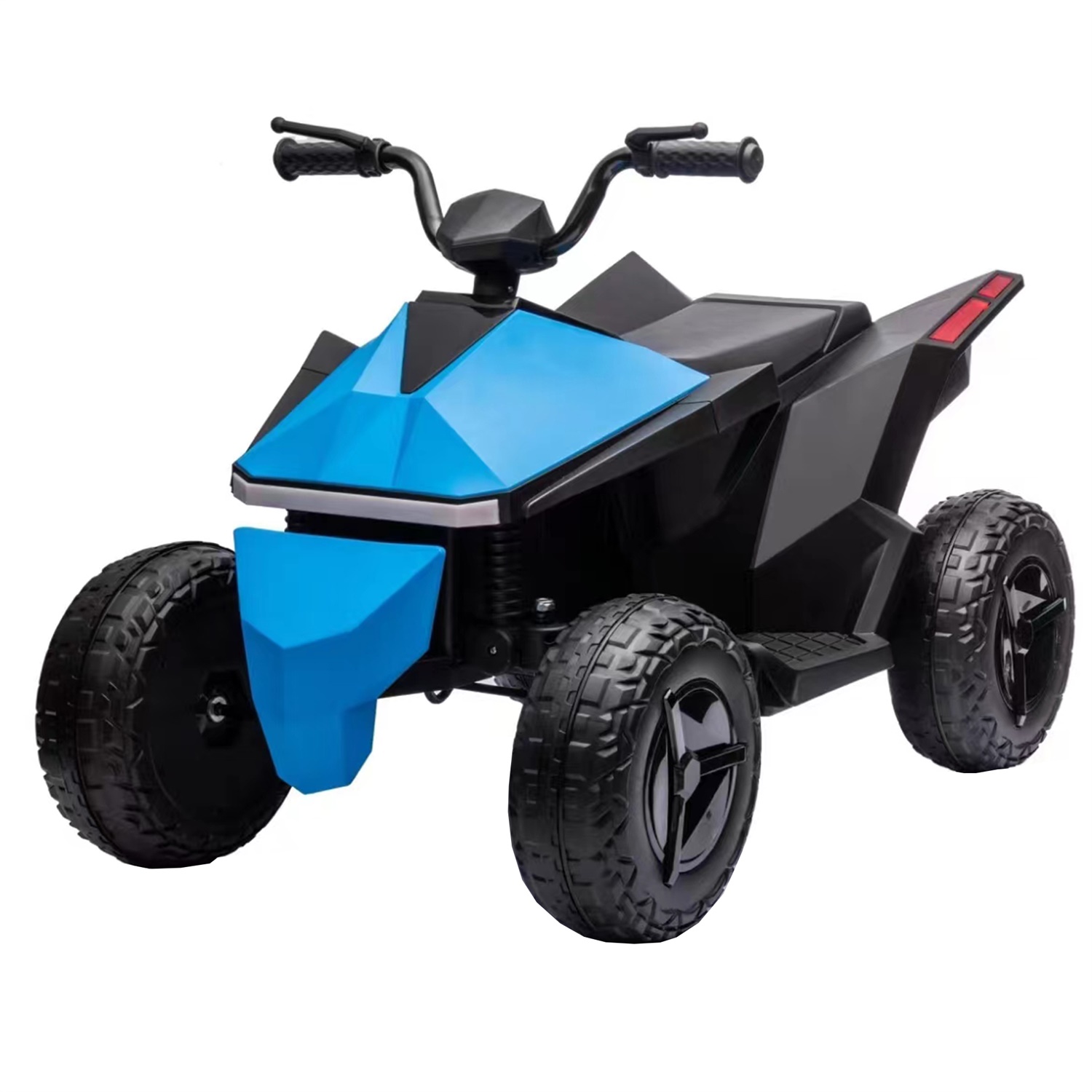 CIPACHO 12V Kids Ride On ATV Car with Dual-Drive System, LED Lights, Music, MP3, USB Interface, Blue