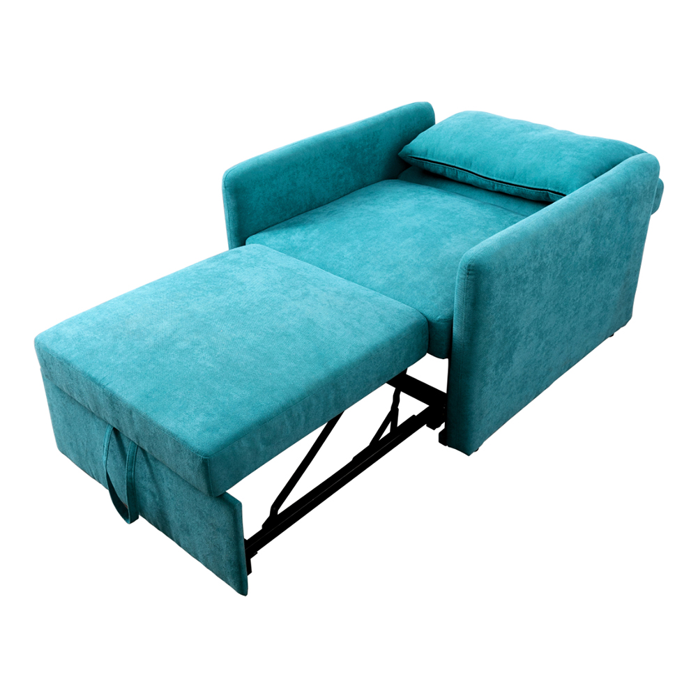 Kadyn 3 in 1 Convertible Sofa Bed Chair, Sleeper Chair, Single Sofa Chairs for Small Space Adjustable Backrest, Green