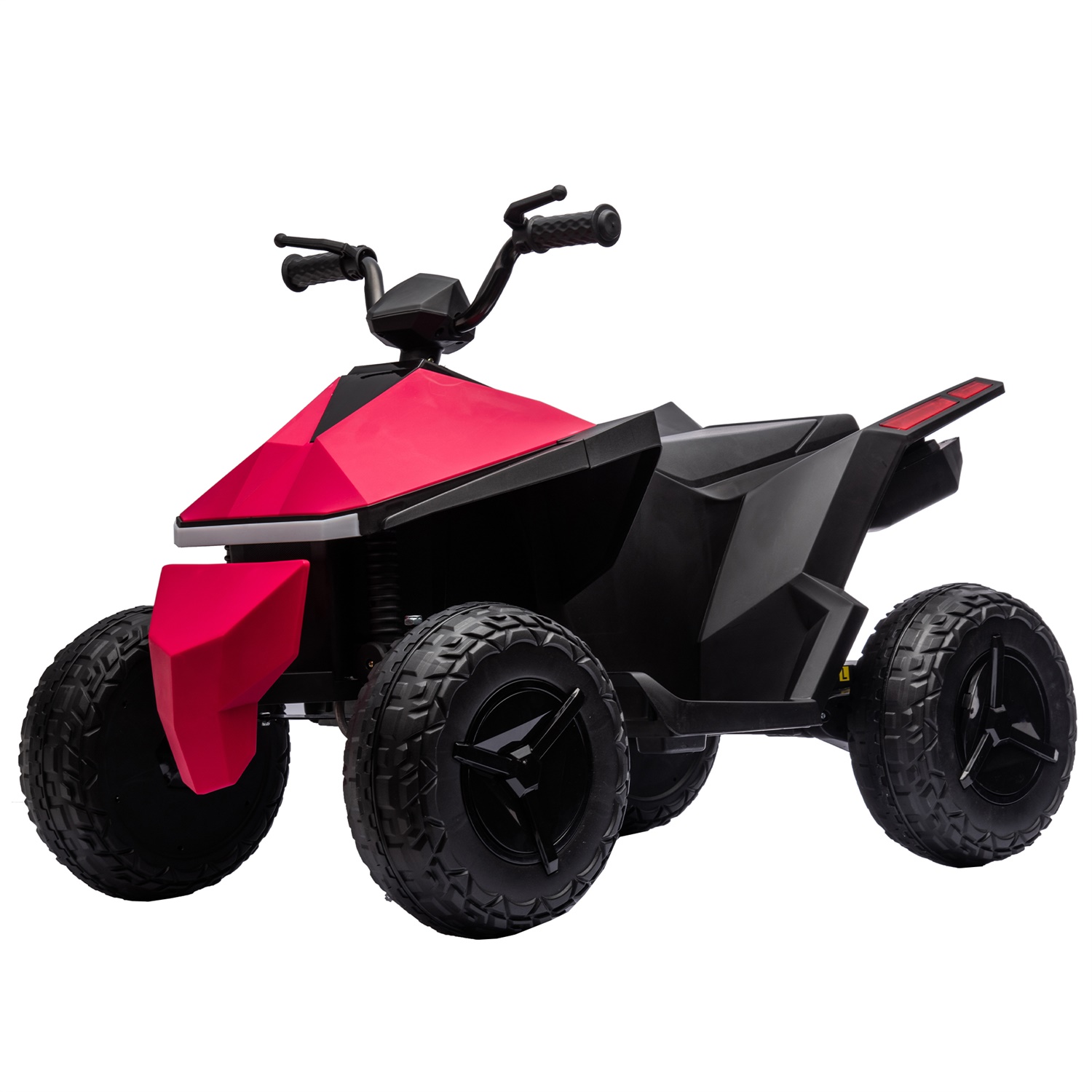 CIPACHO 12V Kids Ride On ATV Car with Dual-Drive System, LED Lights, Music, MP3, USB Interface, Red