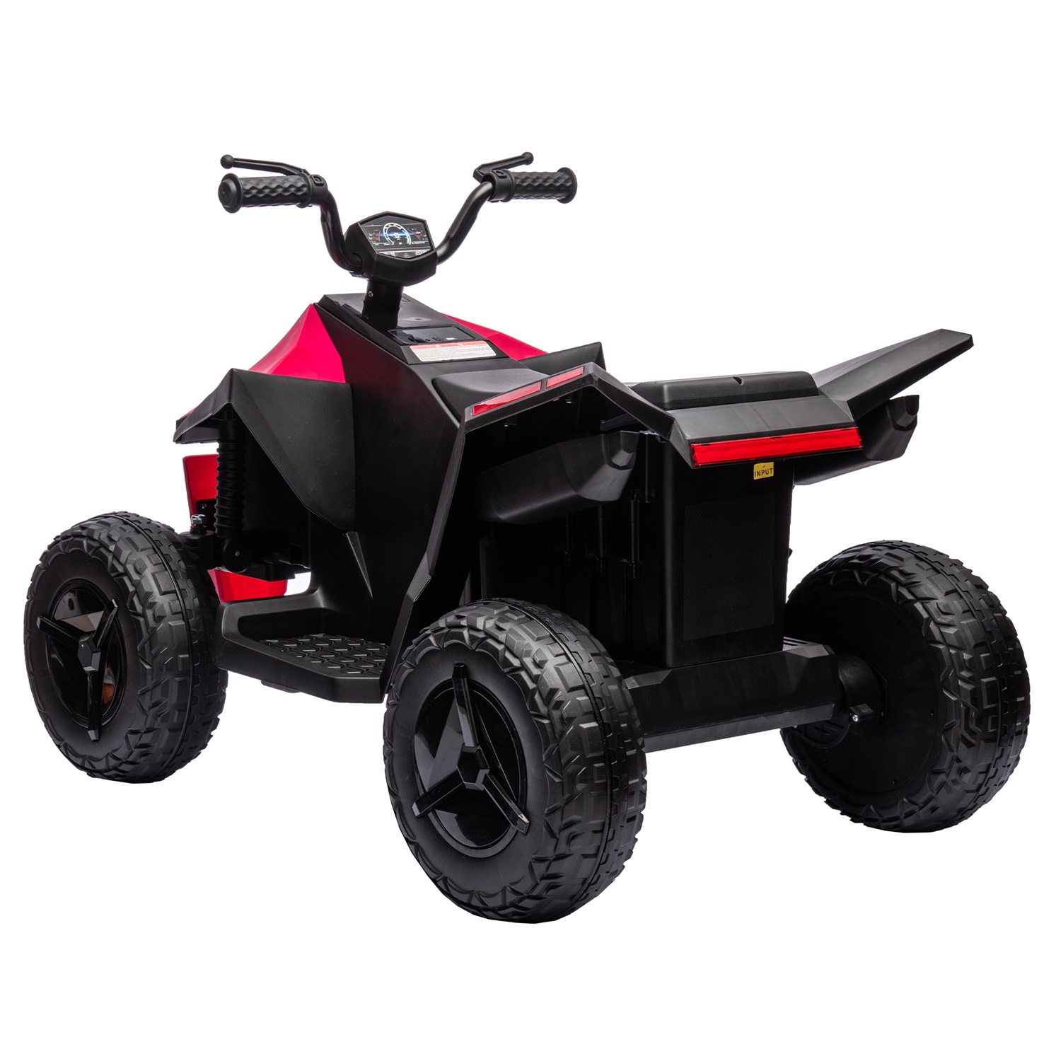 CIPACHO 12V Kids Ride On ATV Style, Electric Car for 3-8 Years Boys Girls, Multi-Functional Touch Screen Integrated, Dazzling Lights, Music, MP3/USB Interface, Red