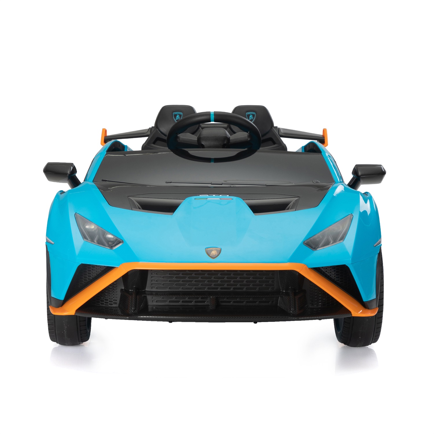 CIPACHO 12V Ride On Car for Kids Licensed Lamborghini Electric Vehicles with Control, 2 Speeds, Sound System, LED Headlights and Hydraulic Doors, Blue