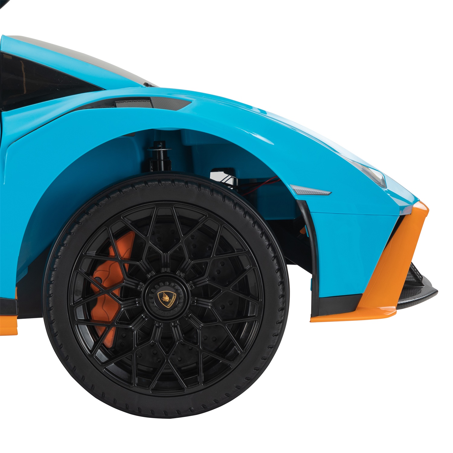 CIPACHO 12V Ride On Car for Kids Licensed Lamborghini Electric Vehicles with Control, 2 Speeds, Sound System, LED Headlights and Hydraulic Doors, Blue