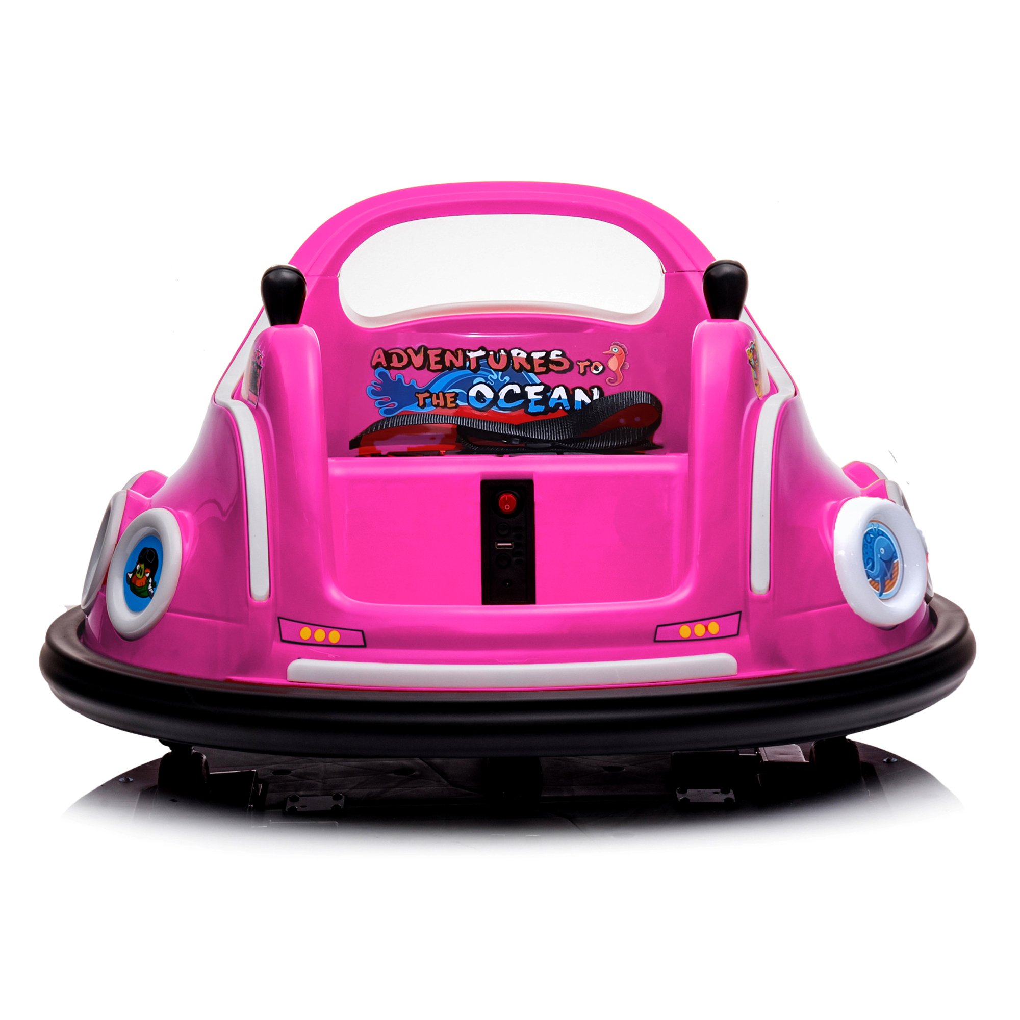 CIPACHO 6V Electric Ride On Car for Kids, Indoor 360 Spin Toddler Bumper Car Remote with Control for 3-6 Girls Boys, Pink