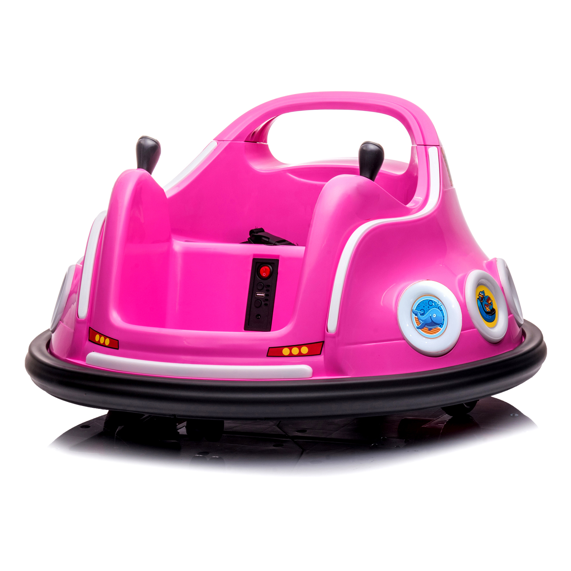 CIPACHO Ride On Bumper Car for Kids, 360 Spin Electric Bumper Car Remote with Control for 3-6 Girls Boys Toddler with Colorful Lights, Pink