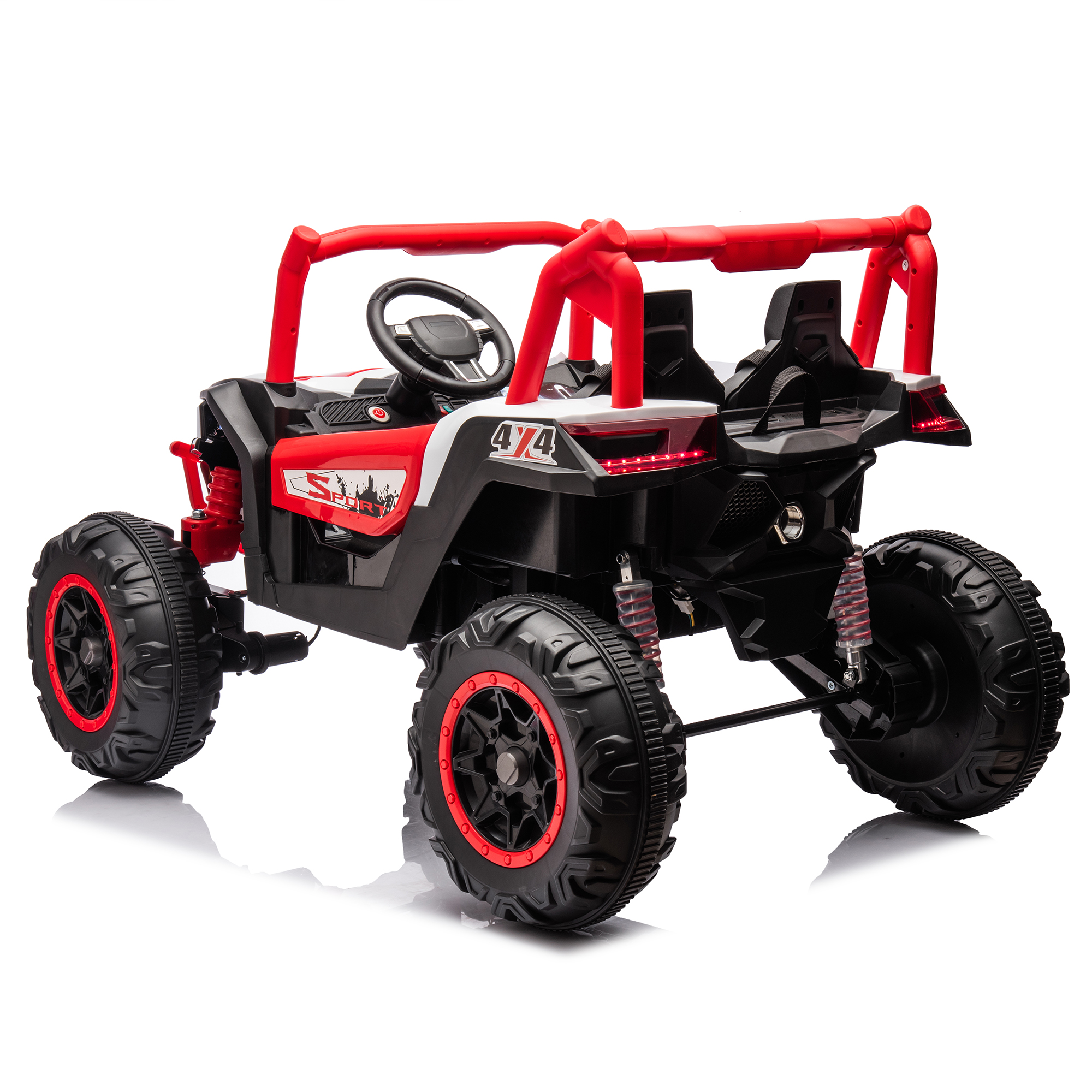 CIPACHO 24V Ride On UTV Car for Kid, 2seater Battery Powered Electric Off-Road Truck Car with Parent Remote Control, High Low Speed for Girls Boys, Red