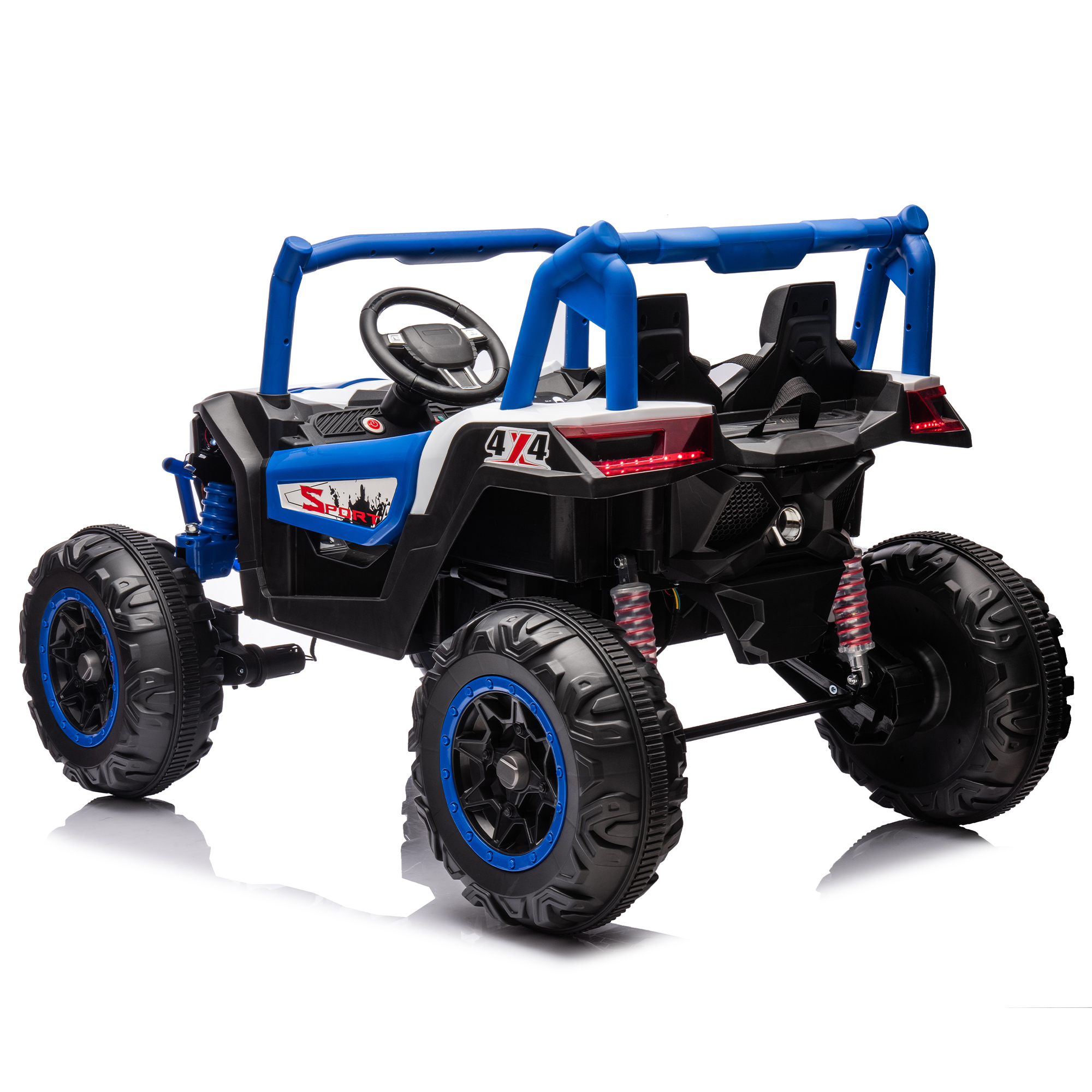 CIPACHO 24V Battery Powered Ride Ons UTV for Kid, 2 Seater Electric Off-Road Truck Car with Parent Remote Control, High Low Speed, Blue