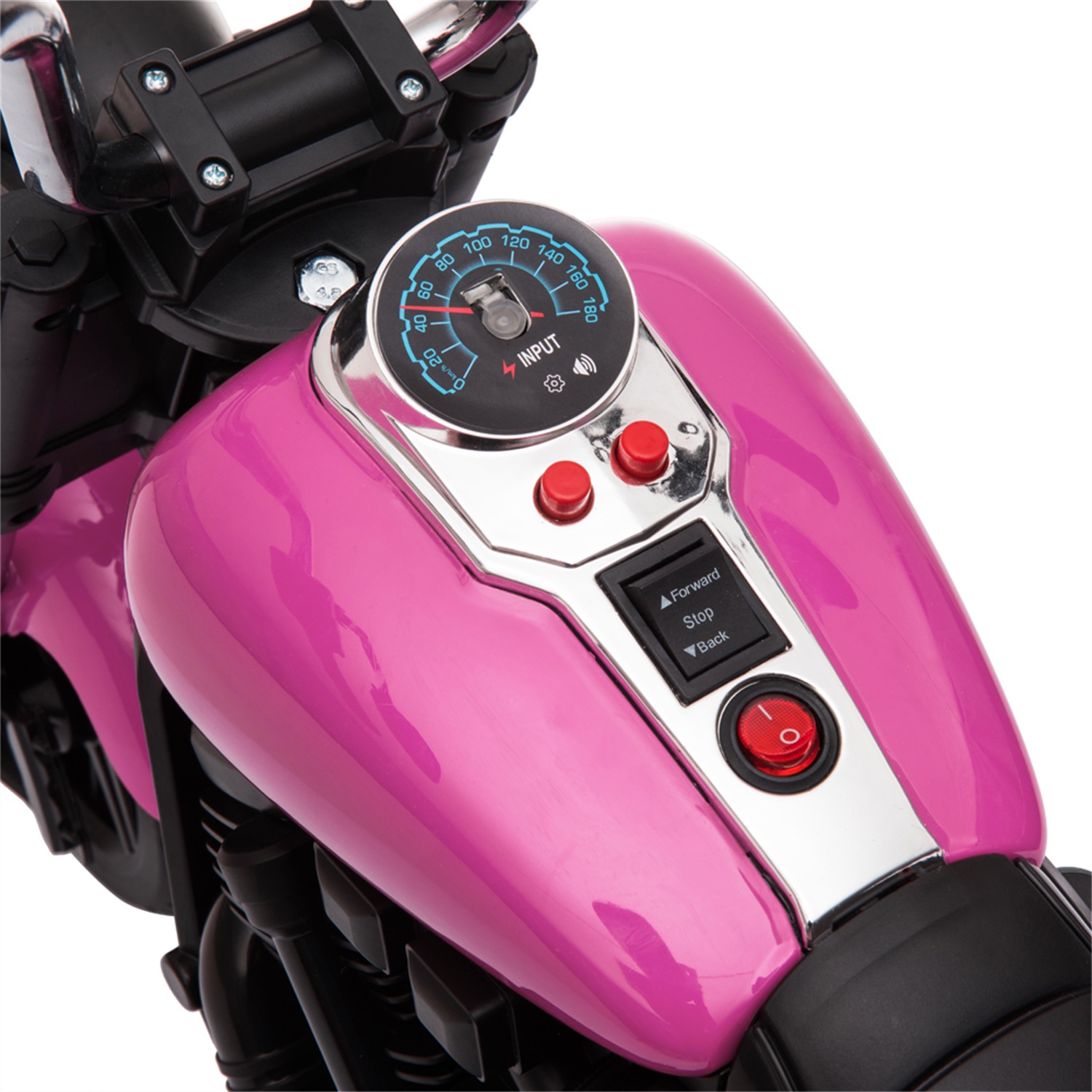 CIPACHO 6V Kids Electric Cars, Powered Ride On Motorcycle with Auxiliary Wheels, Pink