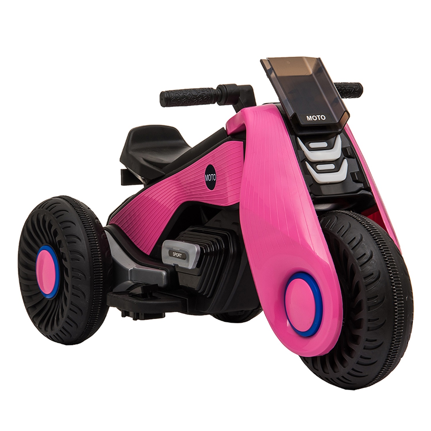 CIPACHO Kids Ride on Motorcycle, 6V Battery Powered 3 Wheels Motorcycle Toy for Children Boys & Girls, Pink