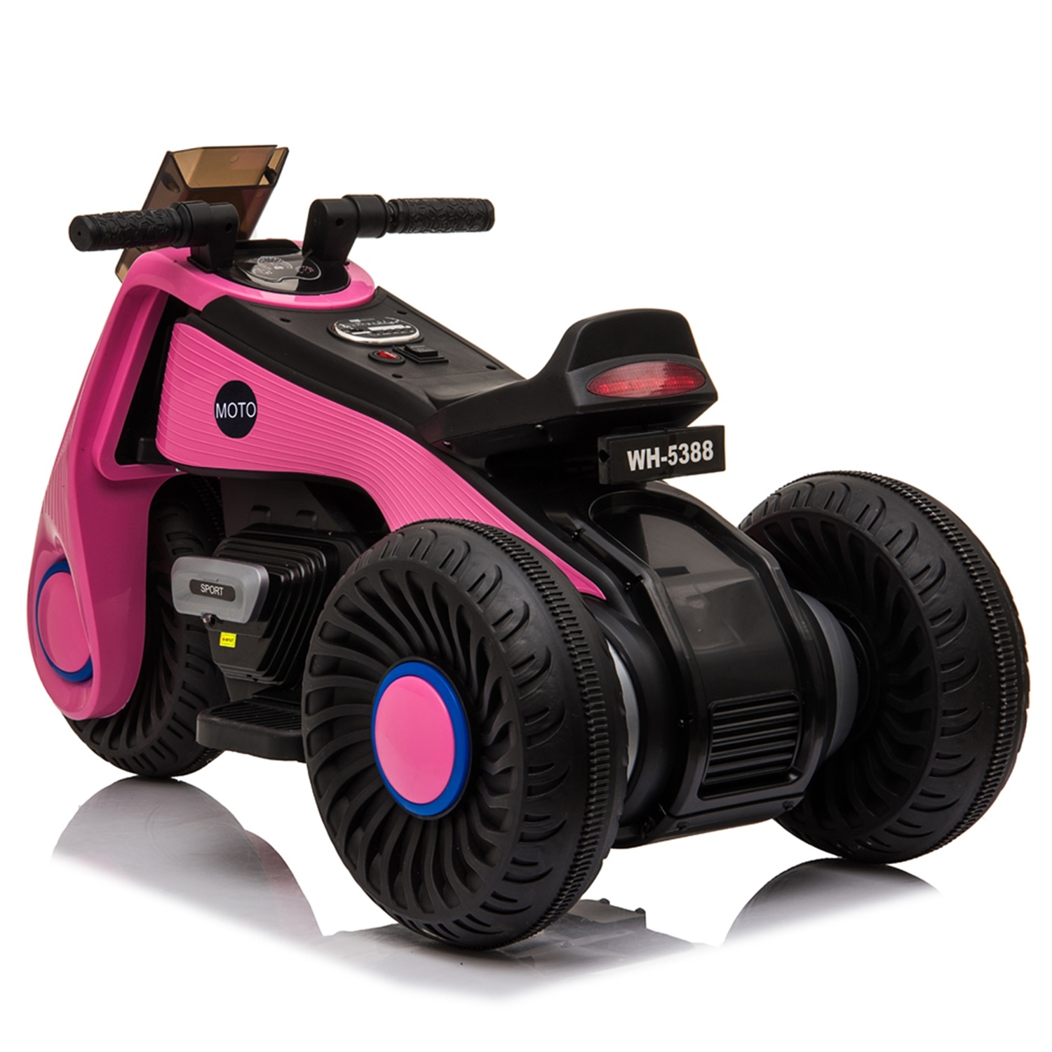 CIPACHO Kids Ride on Motorcycle, 6V Battery Powered 3 Wheels Motorcycle Toy for Children Boys & Girls, Pink