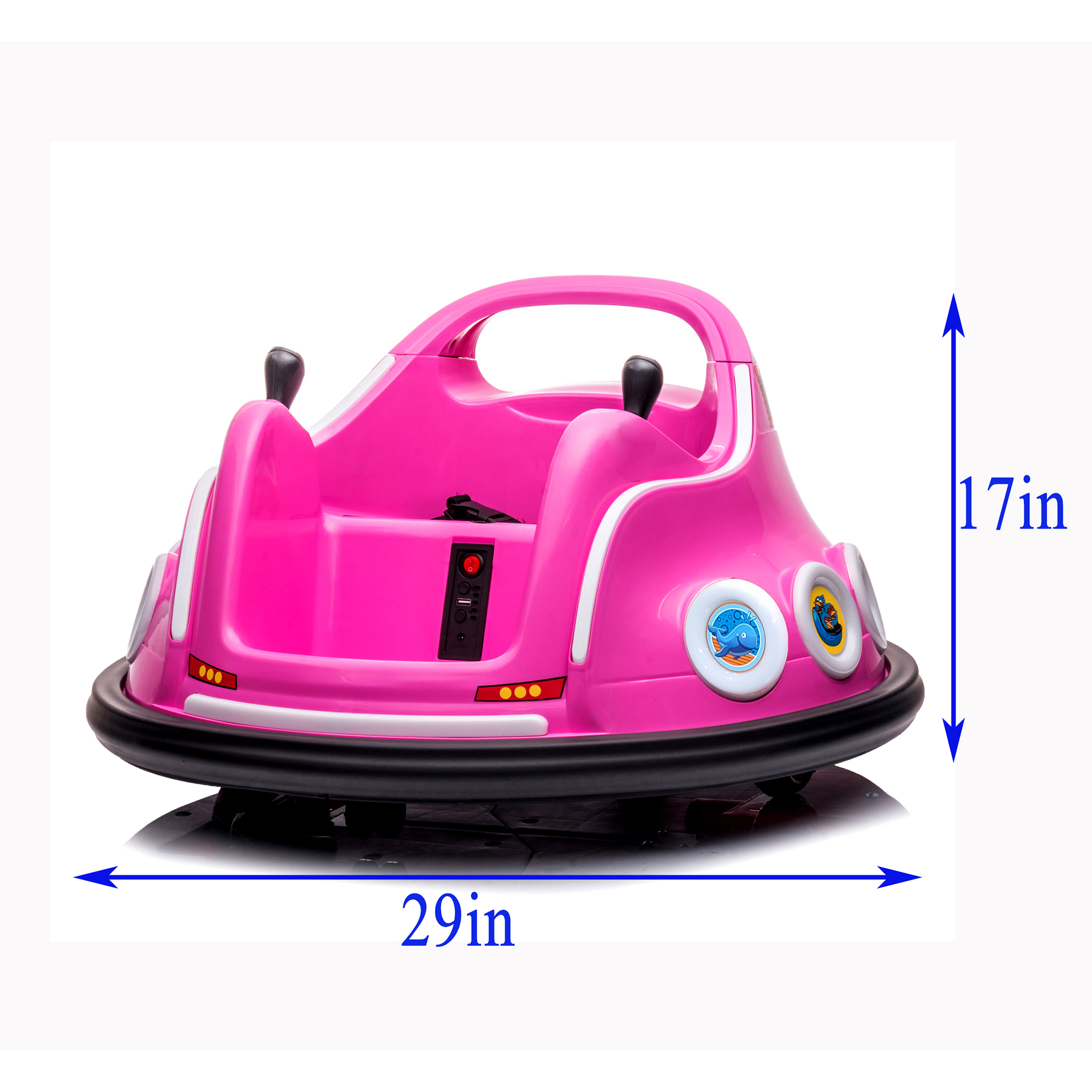Kepooman Ride On Bumper Car, Pink Bumper Car, Electric Bumper Car Remote Control 360 Spin Kids Bumper for 3-6 Years Girls Boys Toddler Kids Rechargeable Gift Car with Colorful Lights Kepooman Ride On Bumper Car, Pink Bumper Car, Electric Bumper Car Remote Control 360 Spin Kids Bumper for 3-6 Years Girls Boys Toddler Kids Rechargeable Gift Car with Colorful Lights