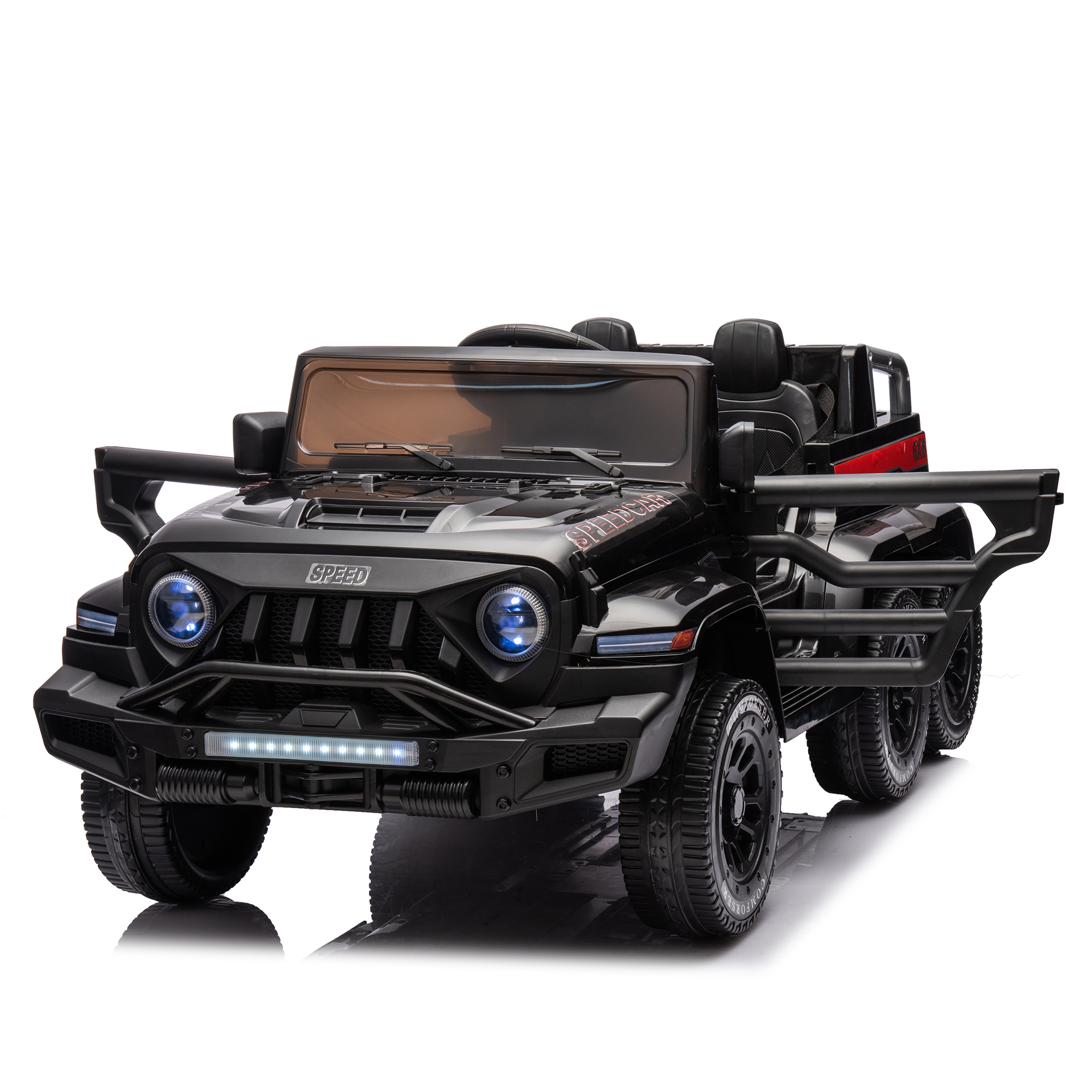 Kepooman 24V Ride On Car for Kids Battery Powered Ride On 4WD Toys with Remote Control, Parents Can Assist in Driving,Music and Lights, Black Kids Electric Ride On Kepooman 24V Ride On Car for Kids Battery Powered Ride On 4WD Toys with Remote Control, Parents Can Assist in Driving,Music and Lights, Black Kids Electric Ride On