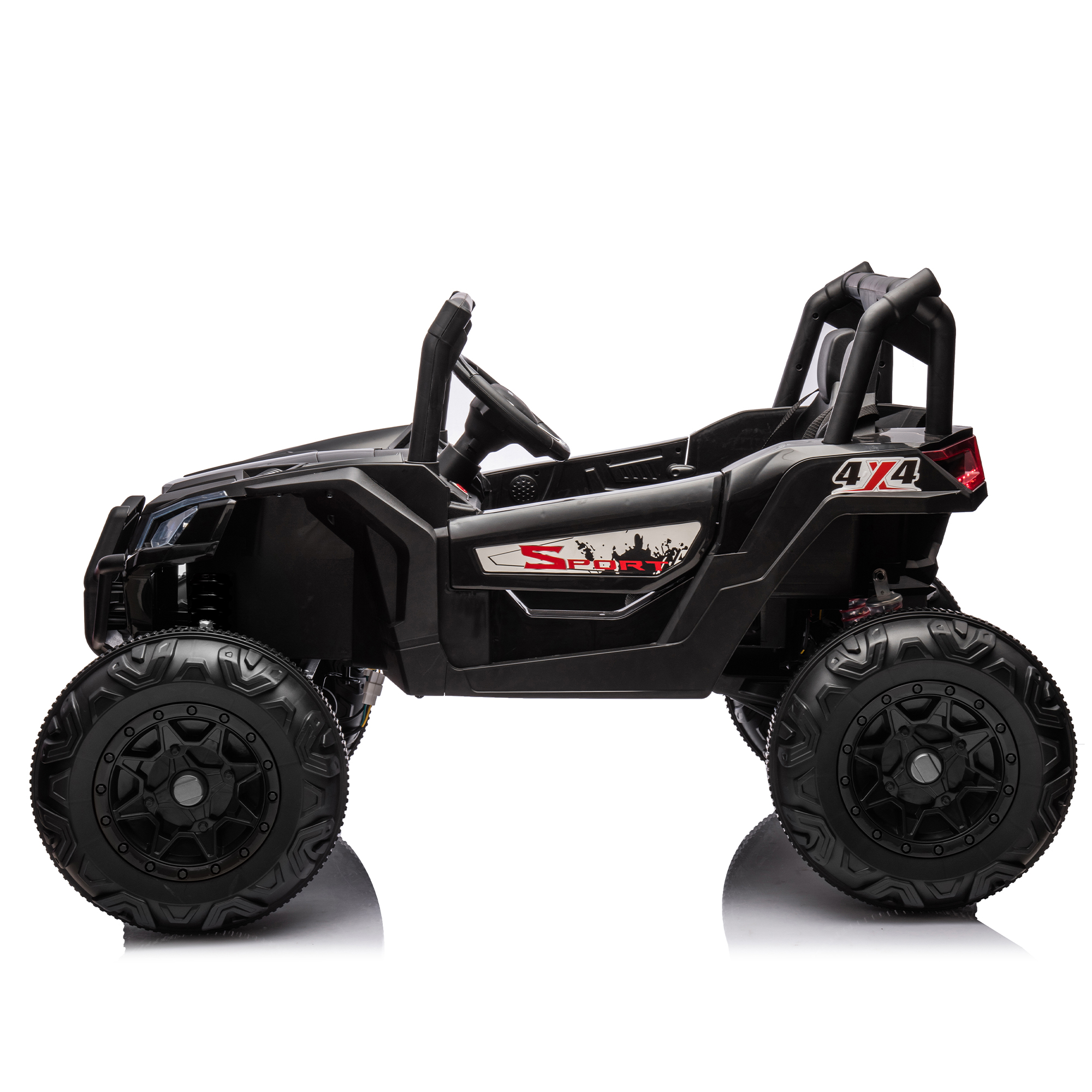 Kepooman 24V Kids Electric Ride On, Electric Kids Toy with two safety belts and 2seater, Black Electric Vehicle with Parent Remote Control Kepooman 24V Kids Electric Ride On, Electric Kids Toy with two safety belts and 2seater, Black Electric Vehicle with Parent Remote Control