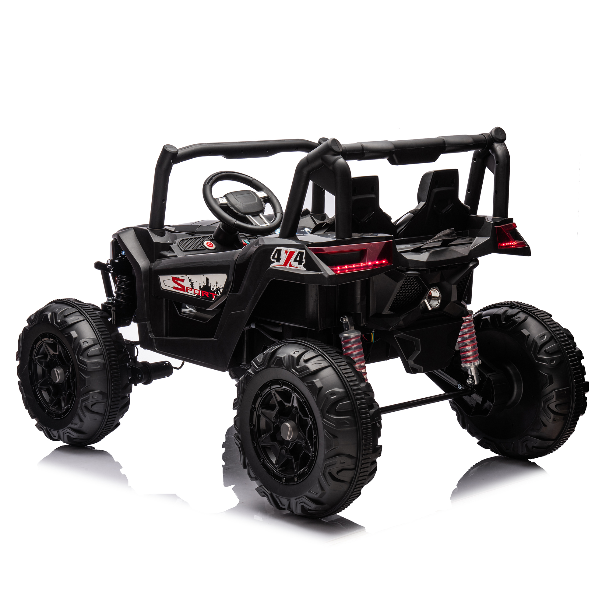 Kepooman 24V Kids Electric Ride On, Electric Kids Toy with two safety belts and 2seater, Black Electric Vehicle with Parent Remote Control Kepooman 24V Kids Electric Ride On, Electric Kids Toy with two safety belts and 2seater, Black Electric Vehicle with Parent Remote Control