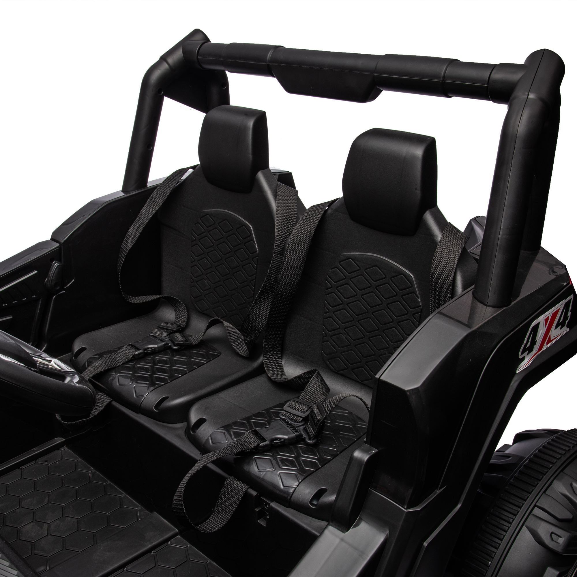 Kepooman 24V Kids Electric Ride On, Electric Kids Toy with two safety belts and 2seater, Black Electric Vehicle with Parent Remote Control Kepooman 24V Kids Electric Ride On, Electric Kids Toy with two safety belts and 2seater, Black Electric Vehicle with Parent Remote Control