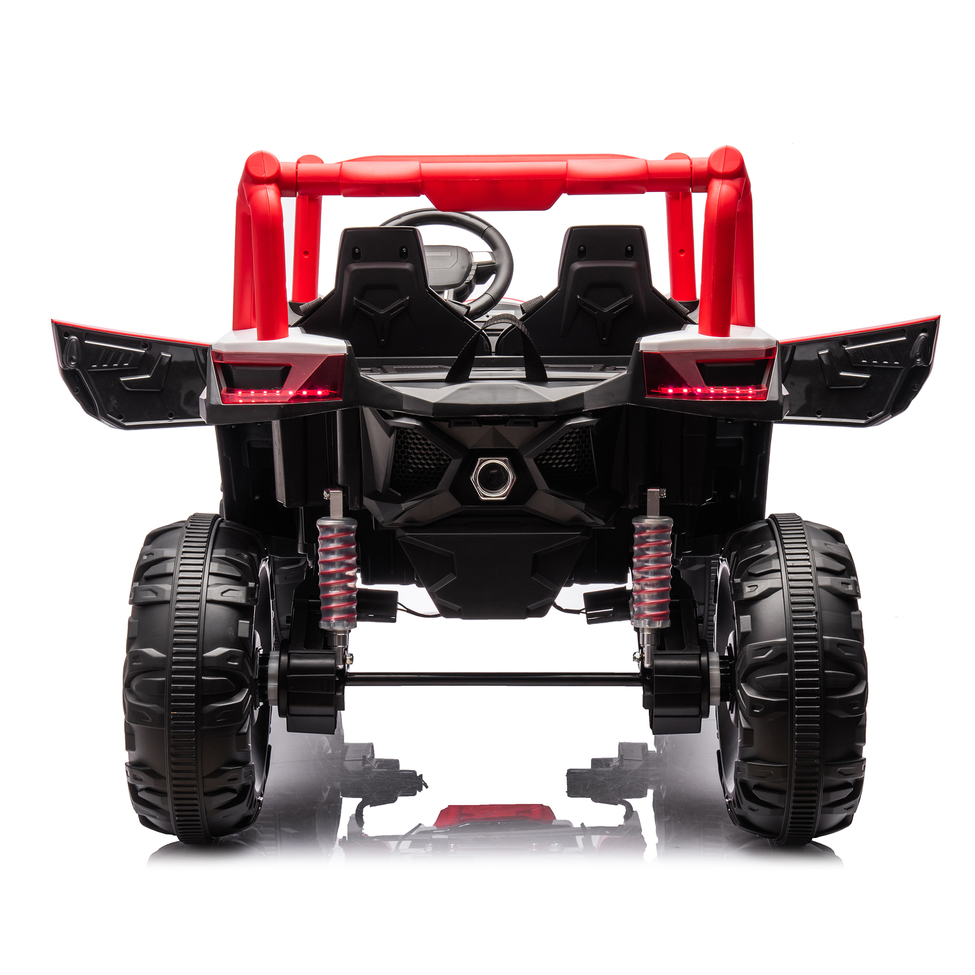 Kepooman 24V Kids Electric Ride On, Electric Kids Toy with two safety belts and 2seater, Red Electric Vehicle with Parent Remote Control Kepooman 24V Kids Electric Ride On, Electric Kids Toy with two safety belts and 2seater, Red Electric Vehicle with Parent Remote Control