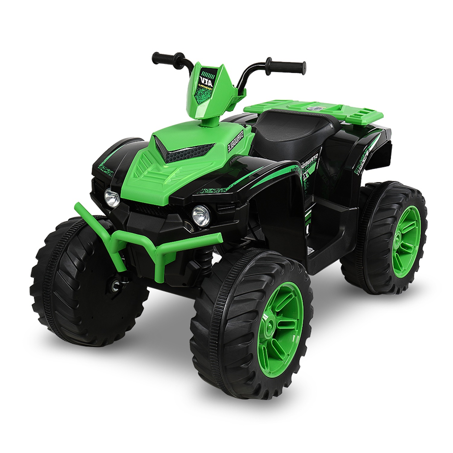 CIPACHO Kids Ride-on ATV 12V Battery Powered Four Wheeler Car with Music for 3 to 7 Years Old, Green