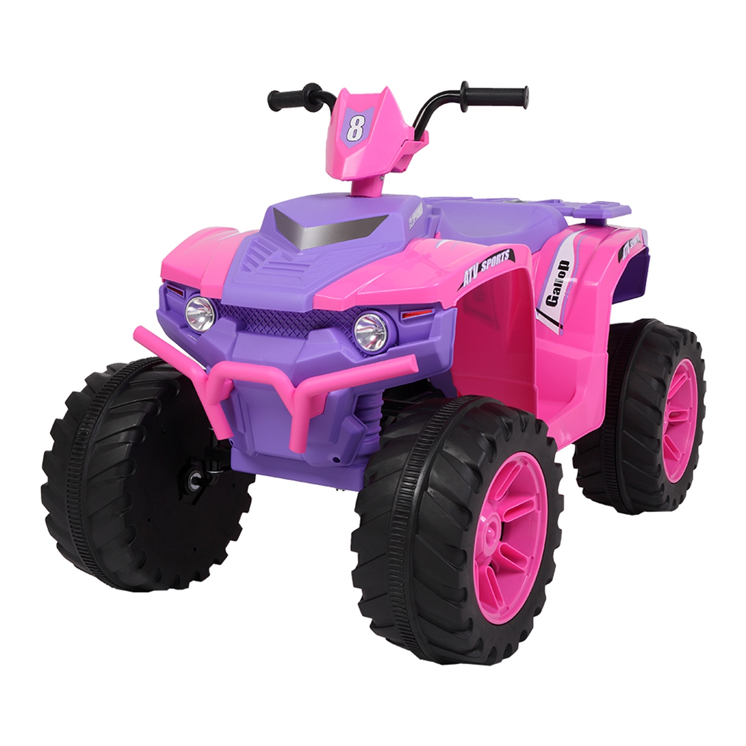 CIPACHO Kids Ride-on ATV 12V Battery Powered Four Wheeler Car with Music for 3 to 7 Years Old, Pink