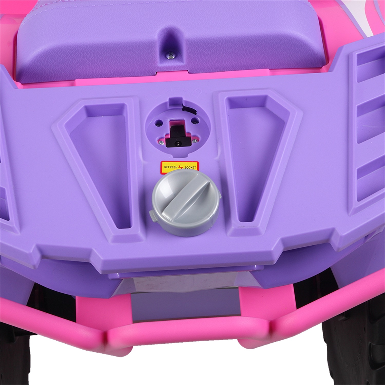 CIPACHO Kids Ride-on ATV 12V Battery Powered Four Wheeler Car with Music for 3 to 7 Years Old, Pink