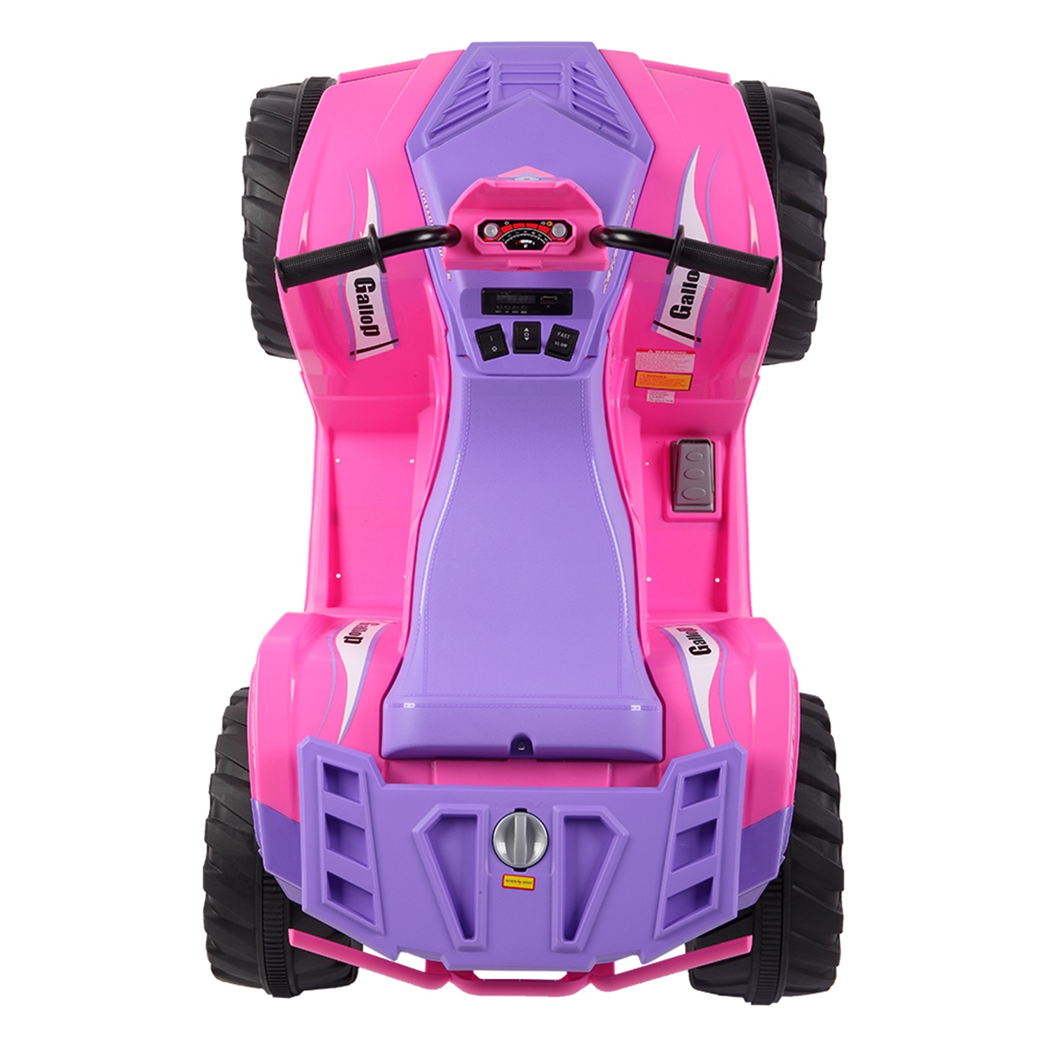 CIPACHO Kids Ride-on ATV 12V Battery Powered Four Wheeler Car with Music for 3 to 7 Years Old, Pink