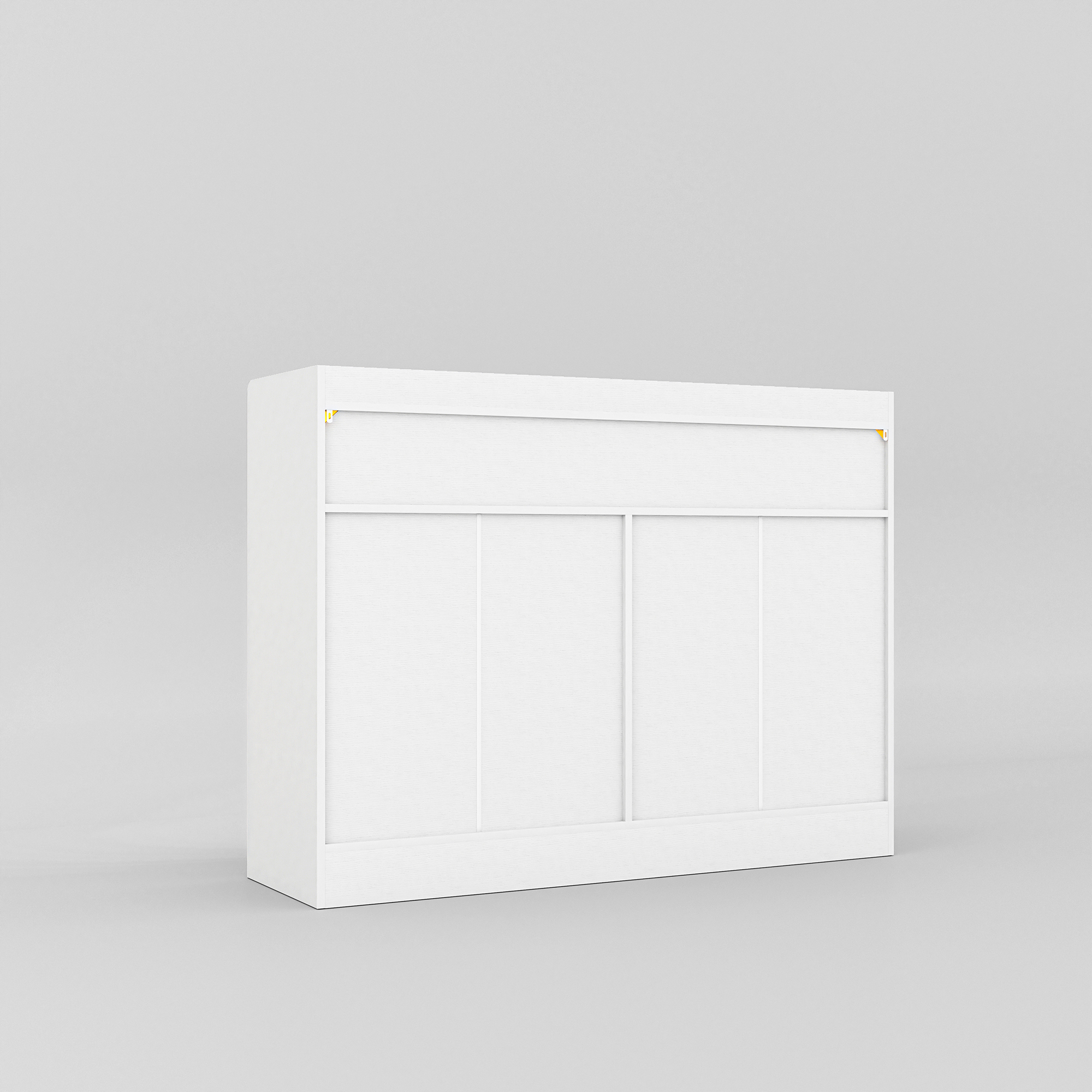 Spaco LED Rattan Dresser for Bedroom 6 Drawers Dresser Chest of Drawer Bedroom Furniture, White Dresser