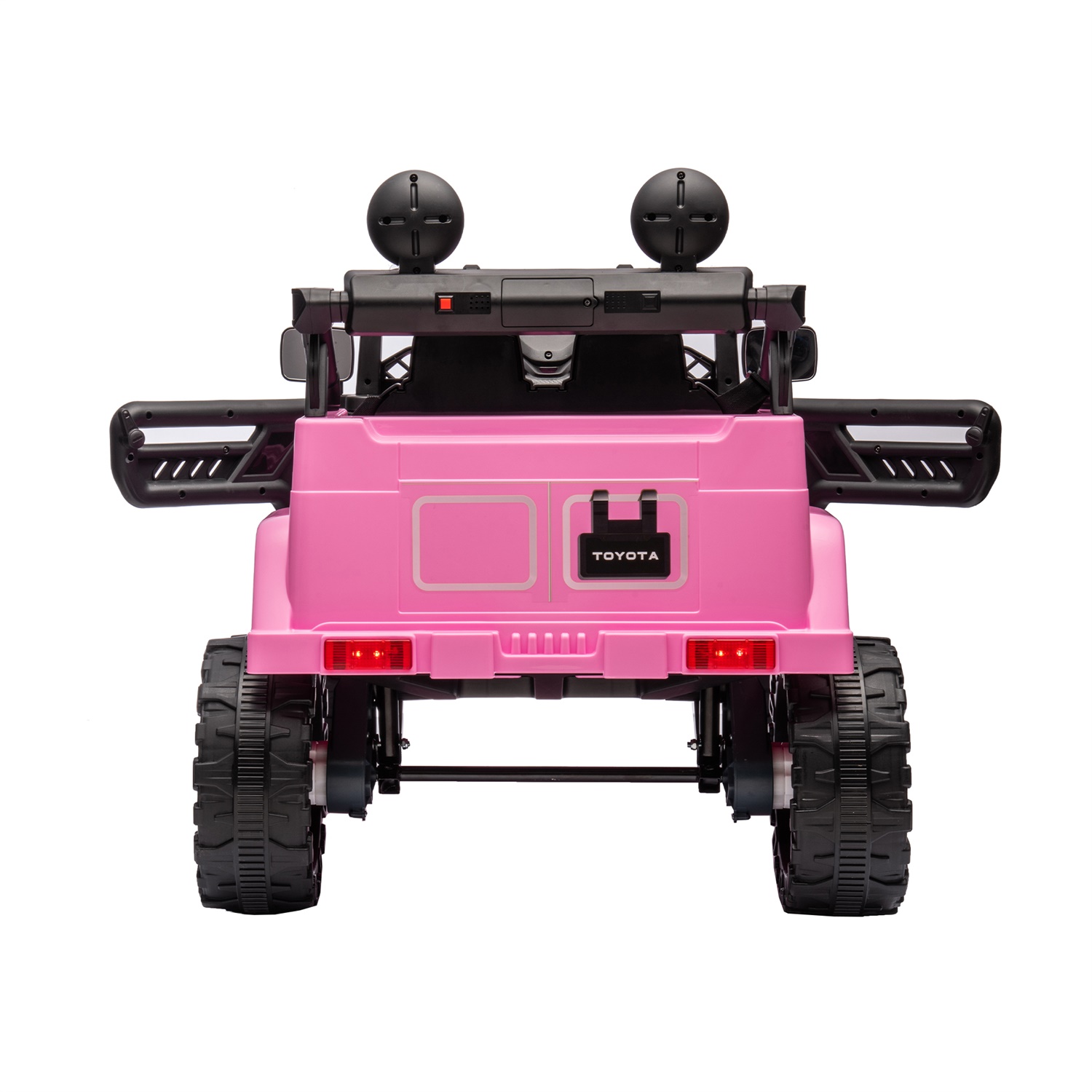 CIPACHO Licensed TOYOTA FJ Cruiser 12V Powered Ride On Car with Remote Control, Electric Car for Kids, Pink