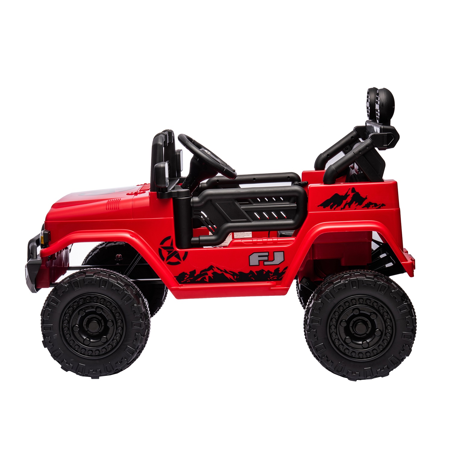 CIPACHO Licensed TOYOTA FJ Cruiser 12V Powered Ride On Car with Remote Control, Electric Car for Kids, Red