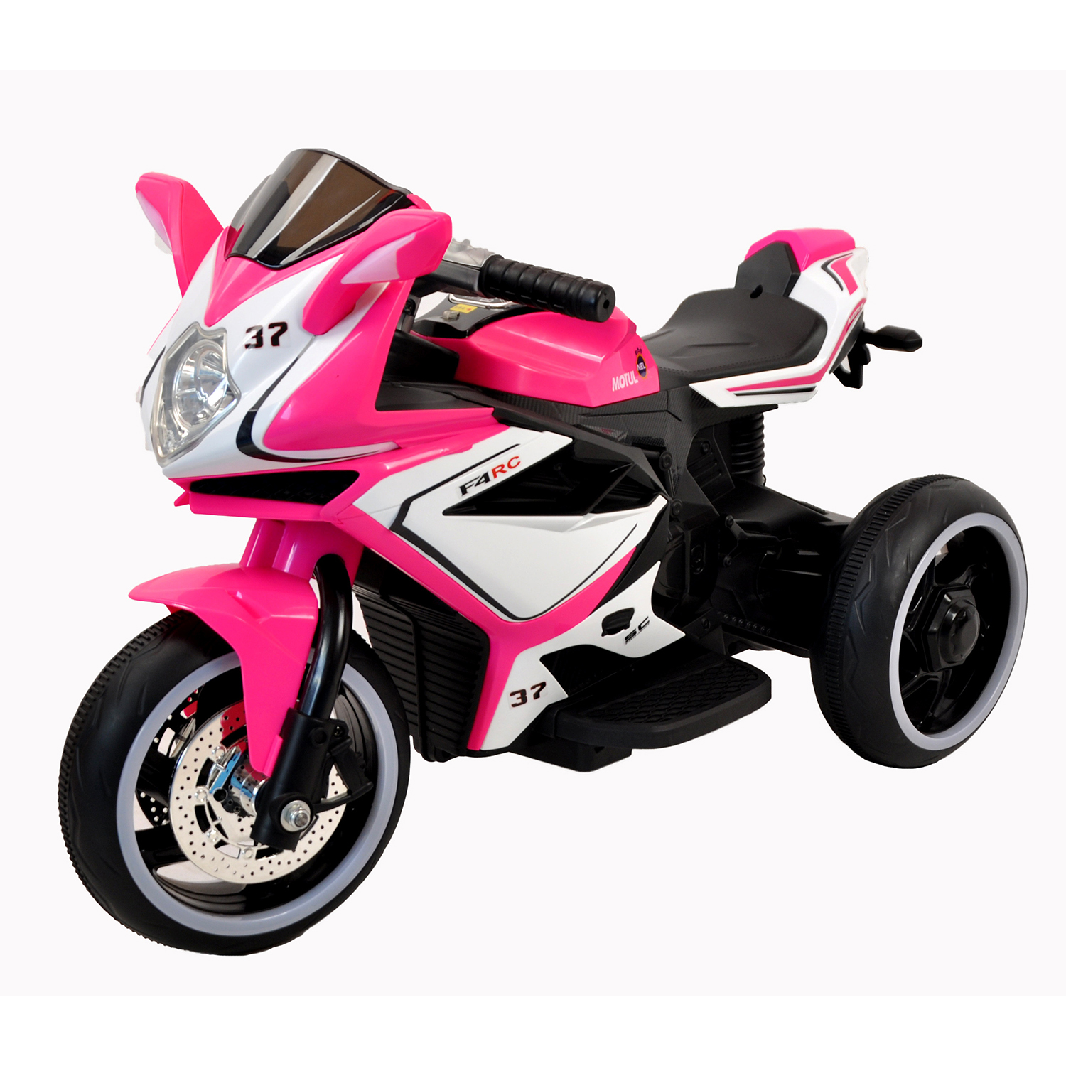 CIPACHO 6V Kids Electric Motorcycle Electric Ride On Car Toy for 3-4 Years Girl, Boys, Pink