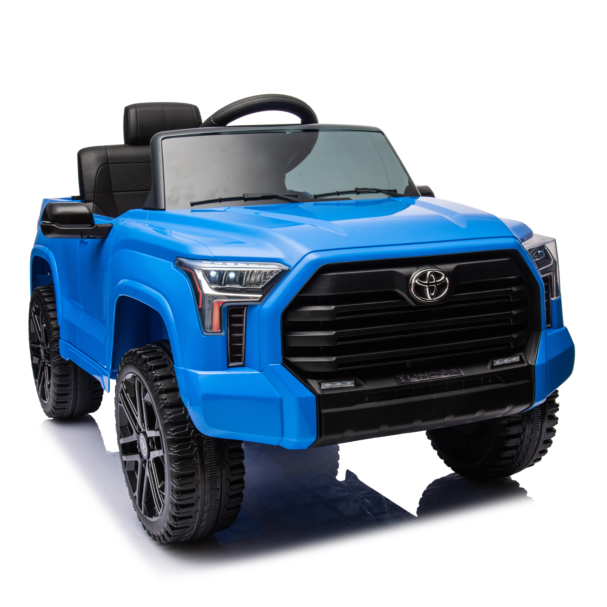 CIPACHO 12V Battery Powered Licensed Toyota Tundra Kids Ride On Truck Car Electric Vehicle Jeep with Remote Control, MP3, Blue