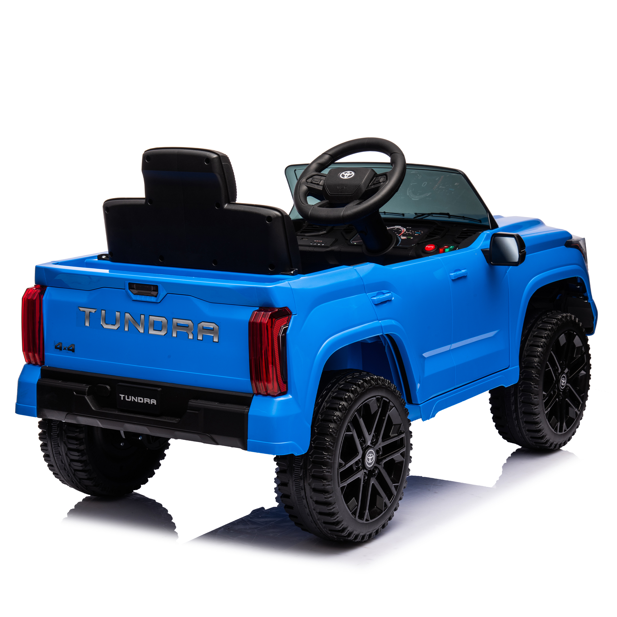 CIPACHO 12V Battery Powered Licensed Toyota Tundra Kids Ride On Truck Car Electric Vehicle Jeep with Remote Control, MP3, Blue