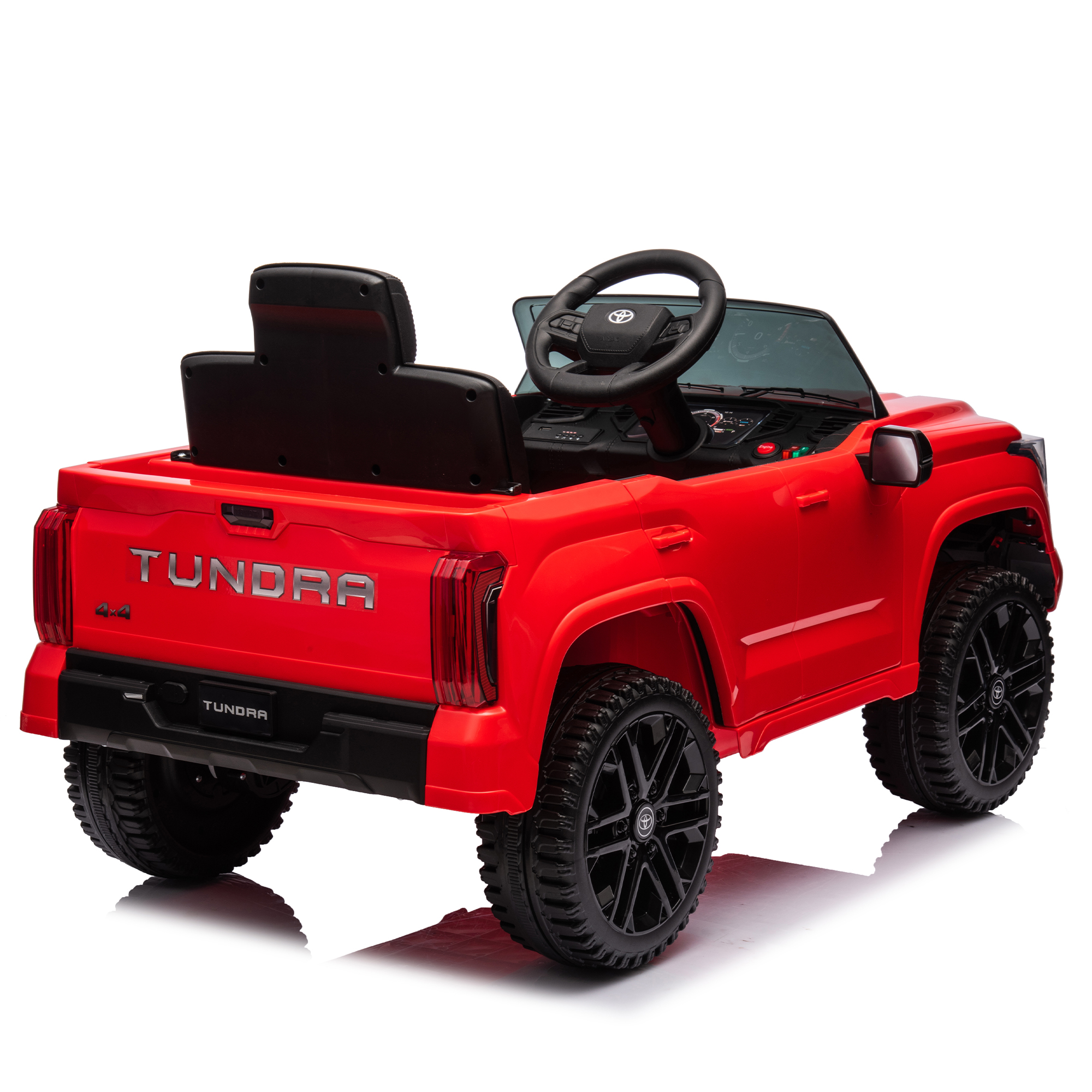 CIPACHO 12V Kids Electric Ride On Car Toy Licensed Toyota Tundra Pickup with 2.4G Remote Control, Car for kids 3 Speed Adjustable, Red