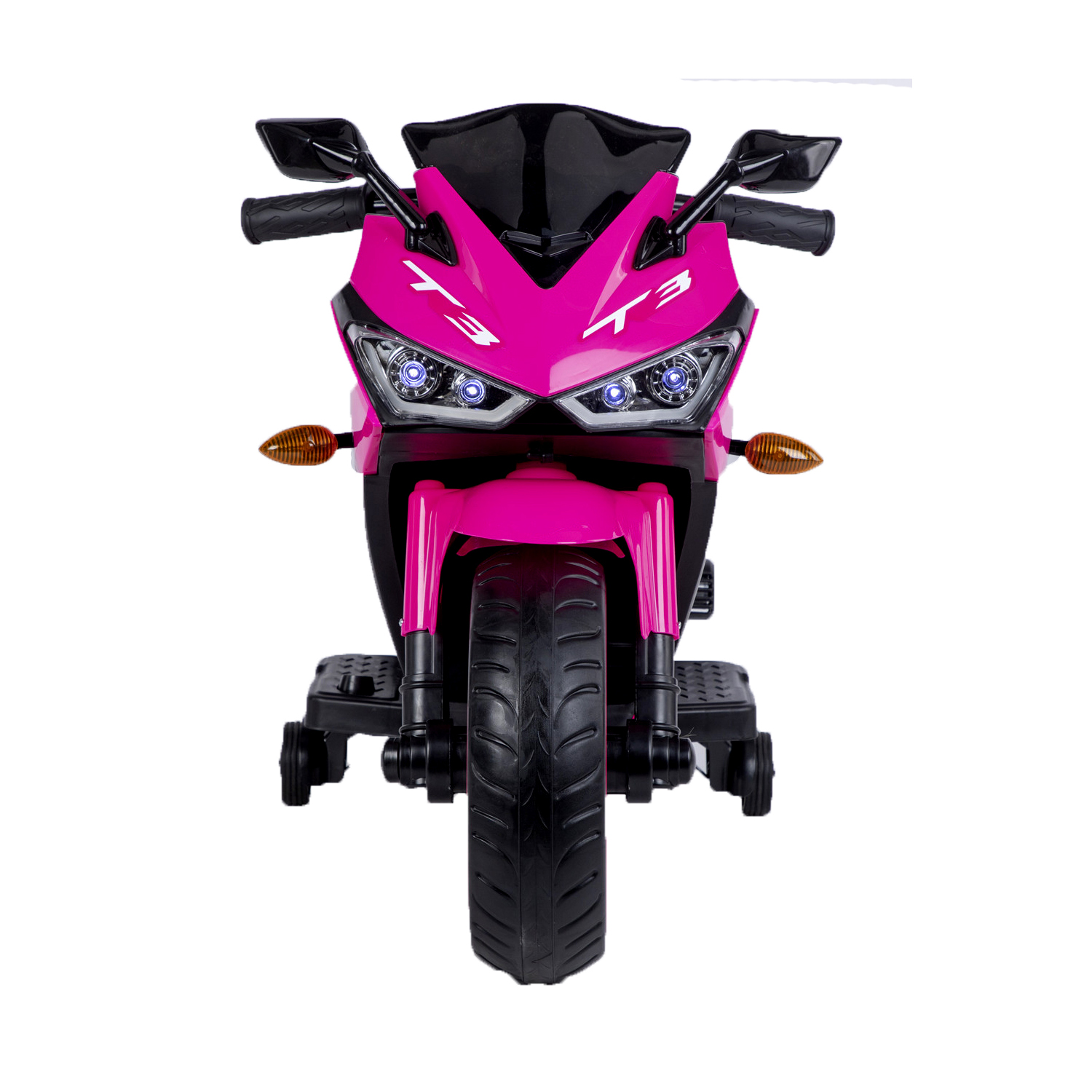 CIPACHO Kids Motorcycle 12V Powered Ride Ons for 3-6 Years Electric Kids Car Toys with Lightting Wheels, Pink