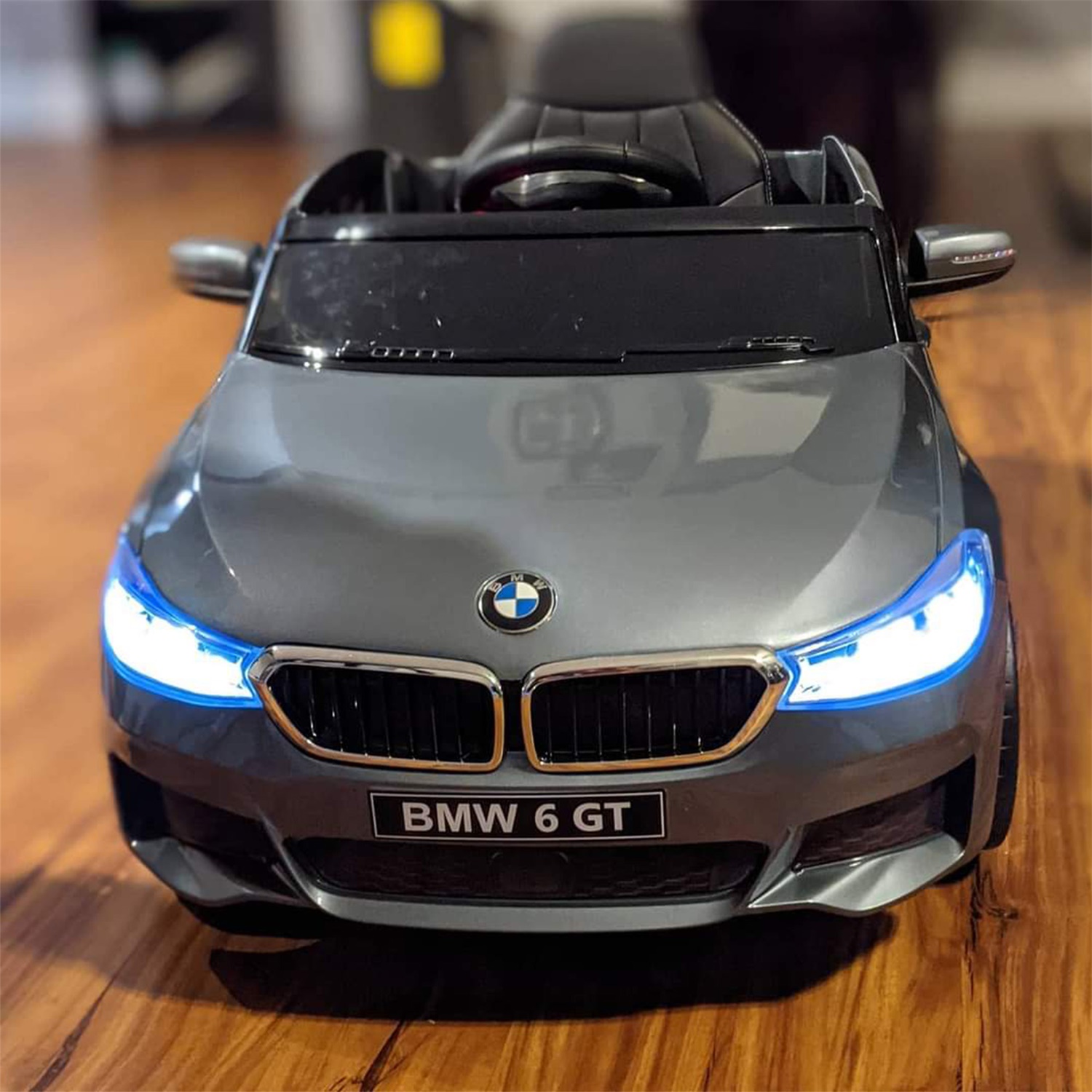 CIPACHO 12V Powered Ride On Car, Licensed BMW GT Electric Car for Kids, Luxury Ride on Toys, Gray