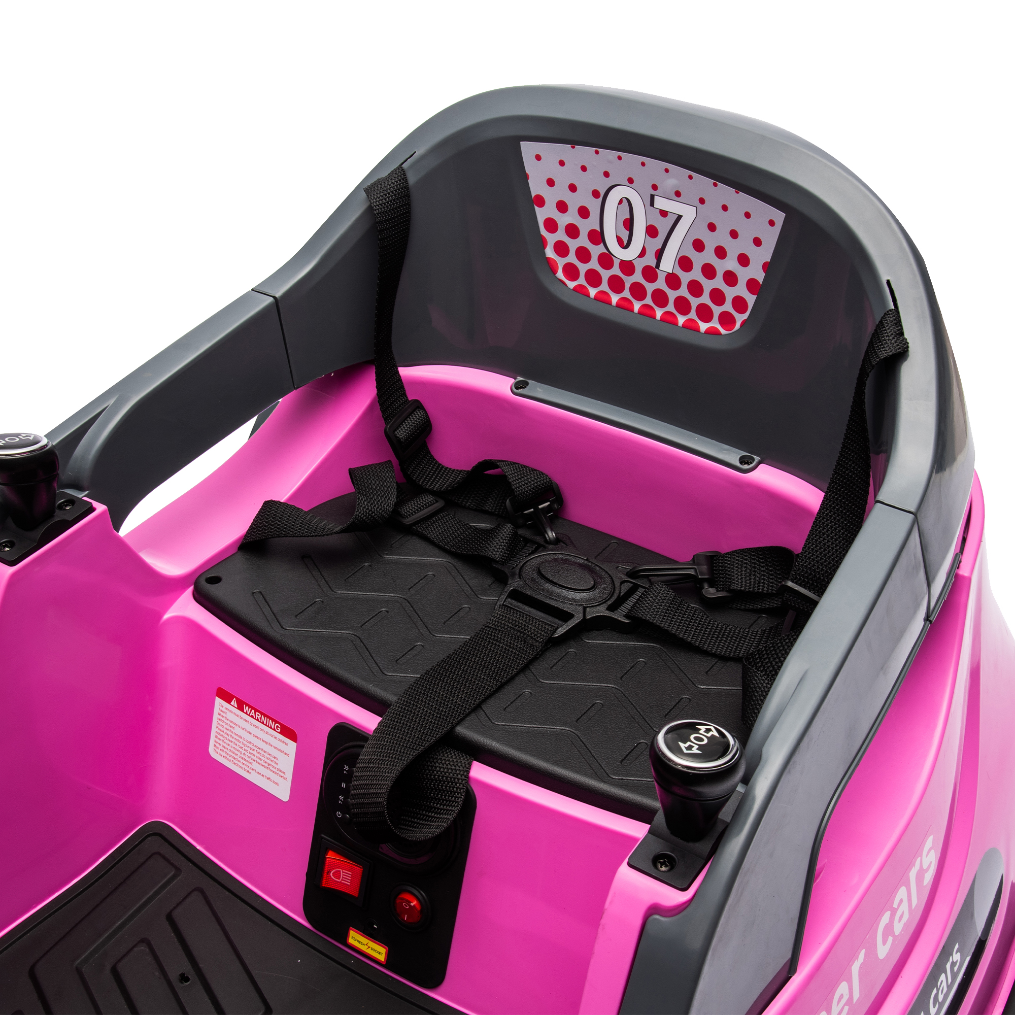 CIPACHO 12V Electric Ride On Bumper Car for Kids and Toddlers 1.5-5 Years Old, Baby Bumping Toy Gifts with Remote Control, LED Lights, Bluetooth, 360 Degree Spin, Pink