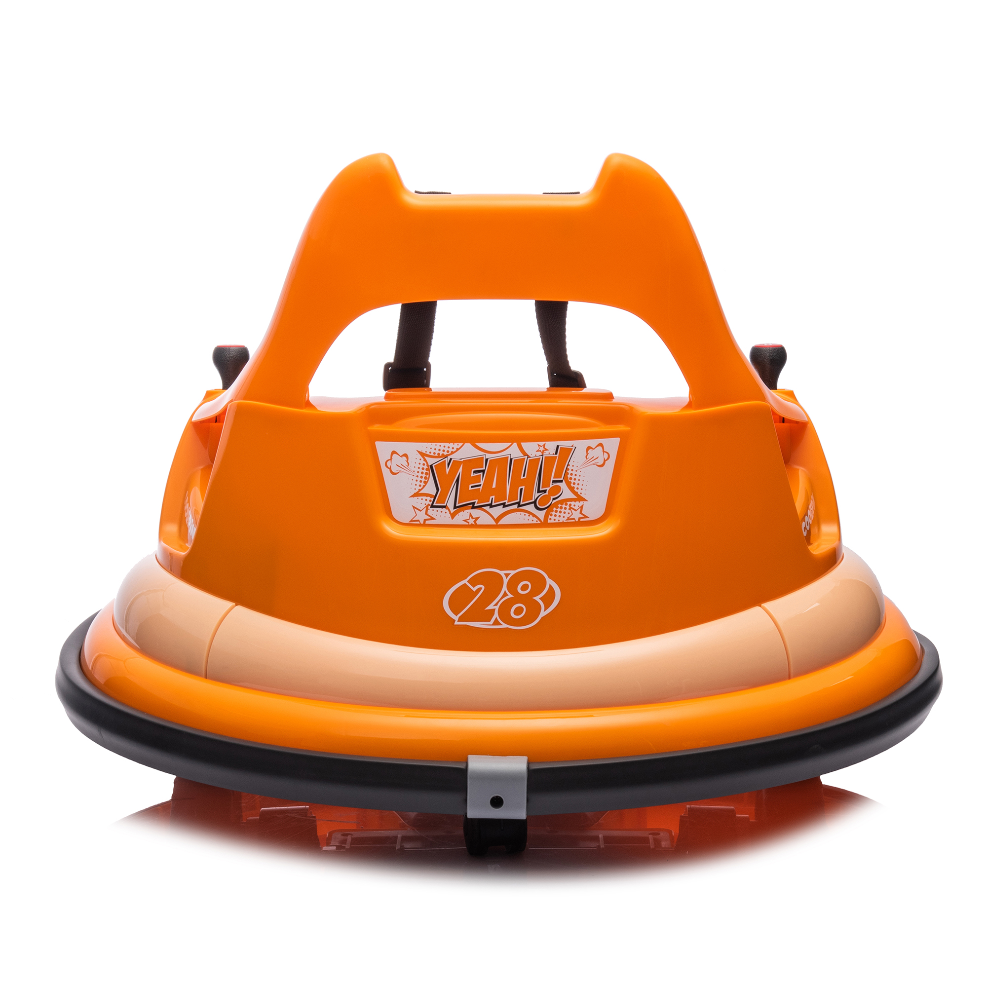 CIPACHO 12V Ride On Electric Bumper Car for Kids and Toddlers with Remote Control, Bluetooth, Baby Bumping Toy Cars Gifts for 18 Months, Orange