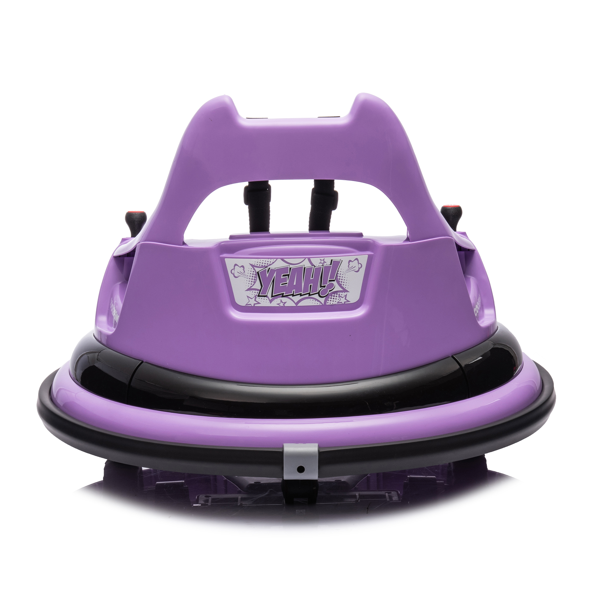 CIPACHO 12V Ride On Electric Bumper Car for Kids and Toddlers with Remote Control, Bluetooth, Baby Bumping Toy Cars Gifts for 18 Months, Purple