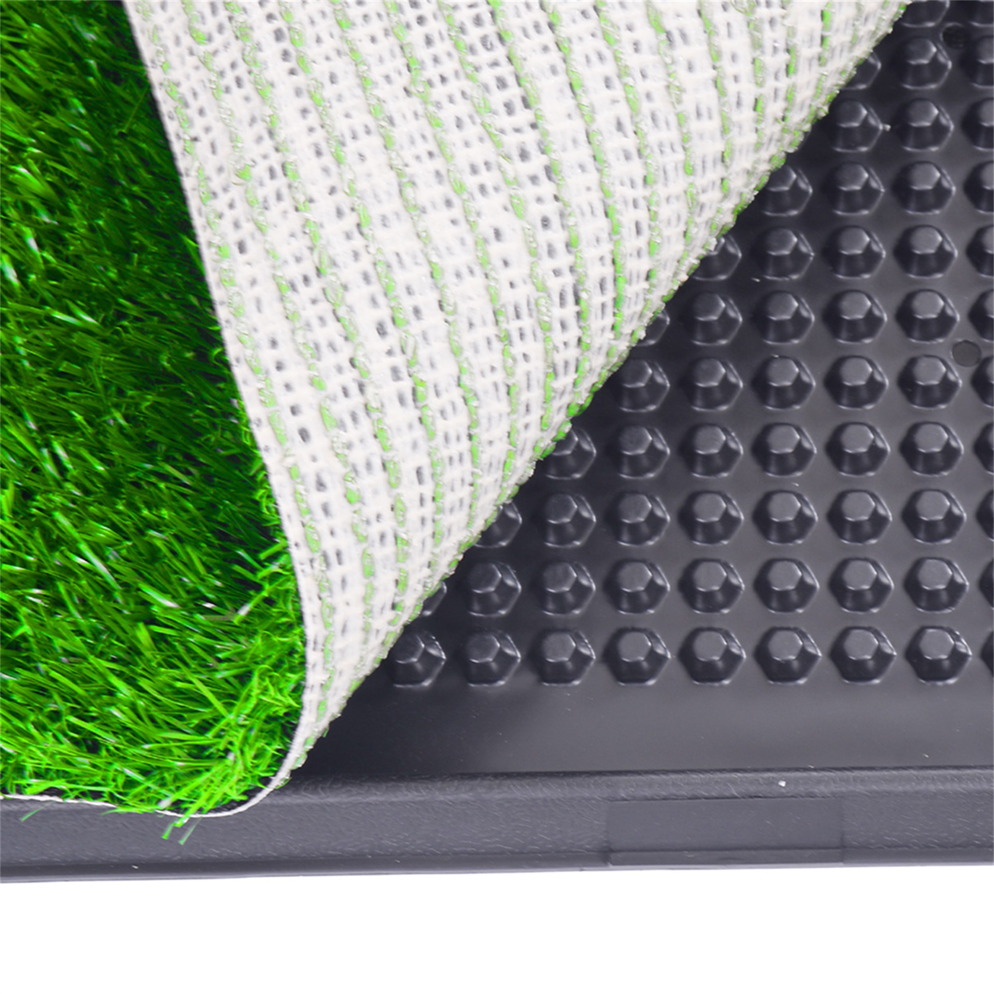 Spaco 30"x20" Artificial Grass Bathroom Faux Grass Rug Carpet for Pets Mat for Puppies and Small Pets