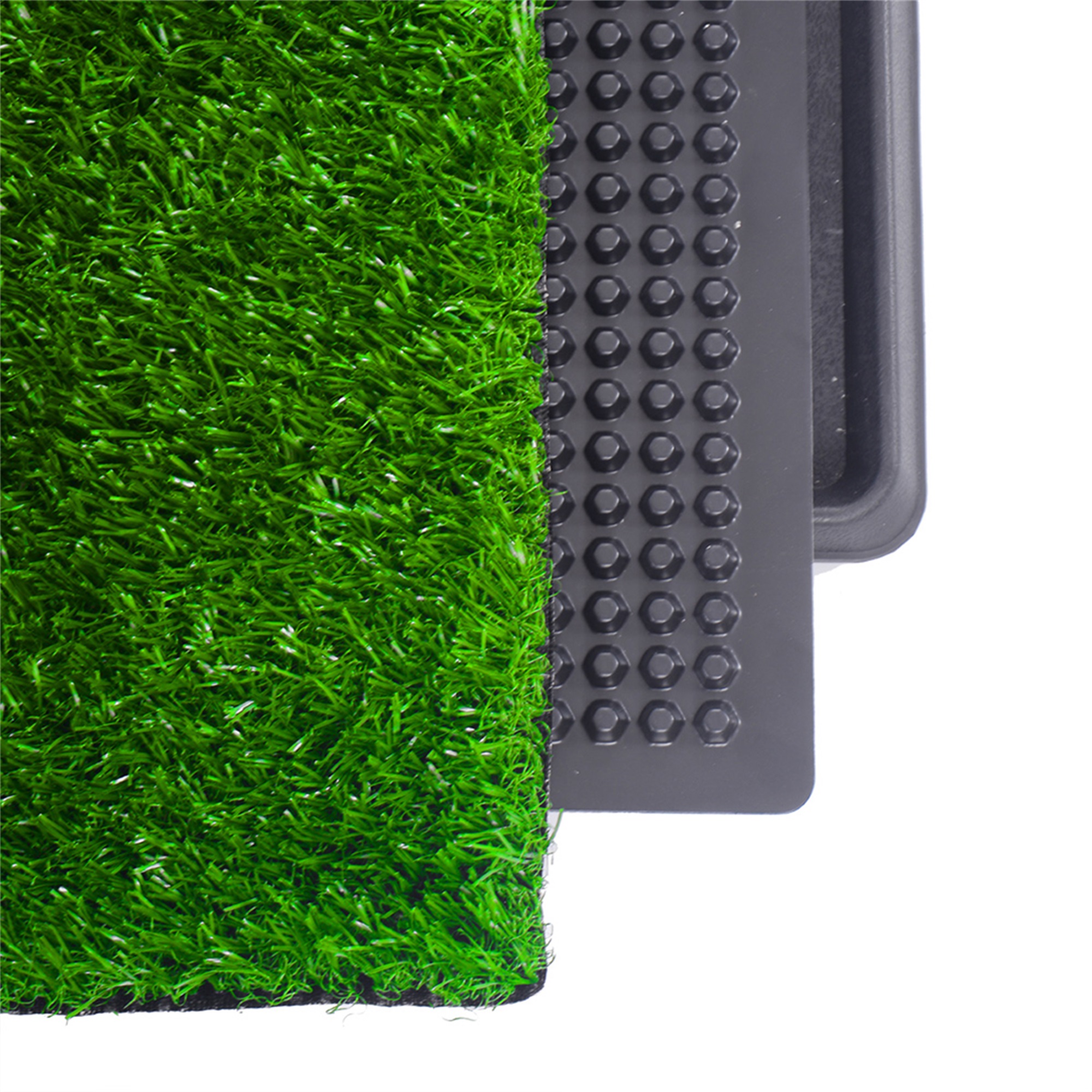 Spaco 30"x20" Artificial Grass Bathroom Faux Grass Rug Carpet for Pets Mat for Puppies and Small Pets