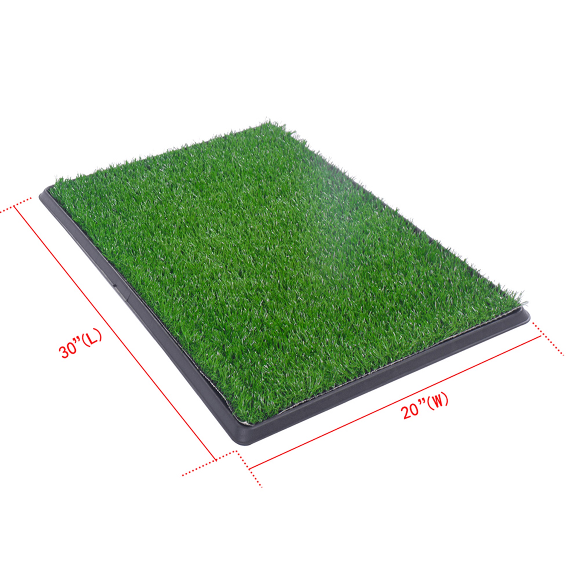 Spaco 30"x20" Artificial Grass Bathroom Faux Grass Rug Carpet for Pets Mat for Puppies and Small Pets