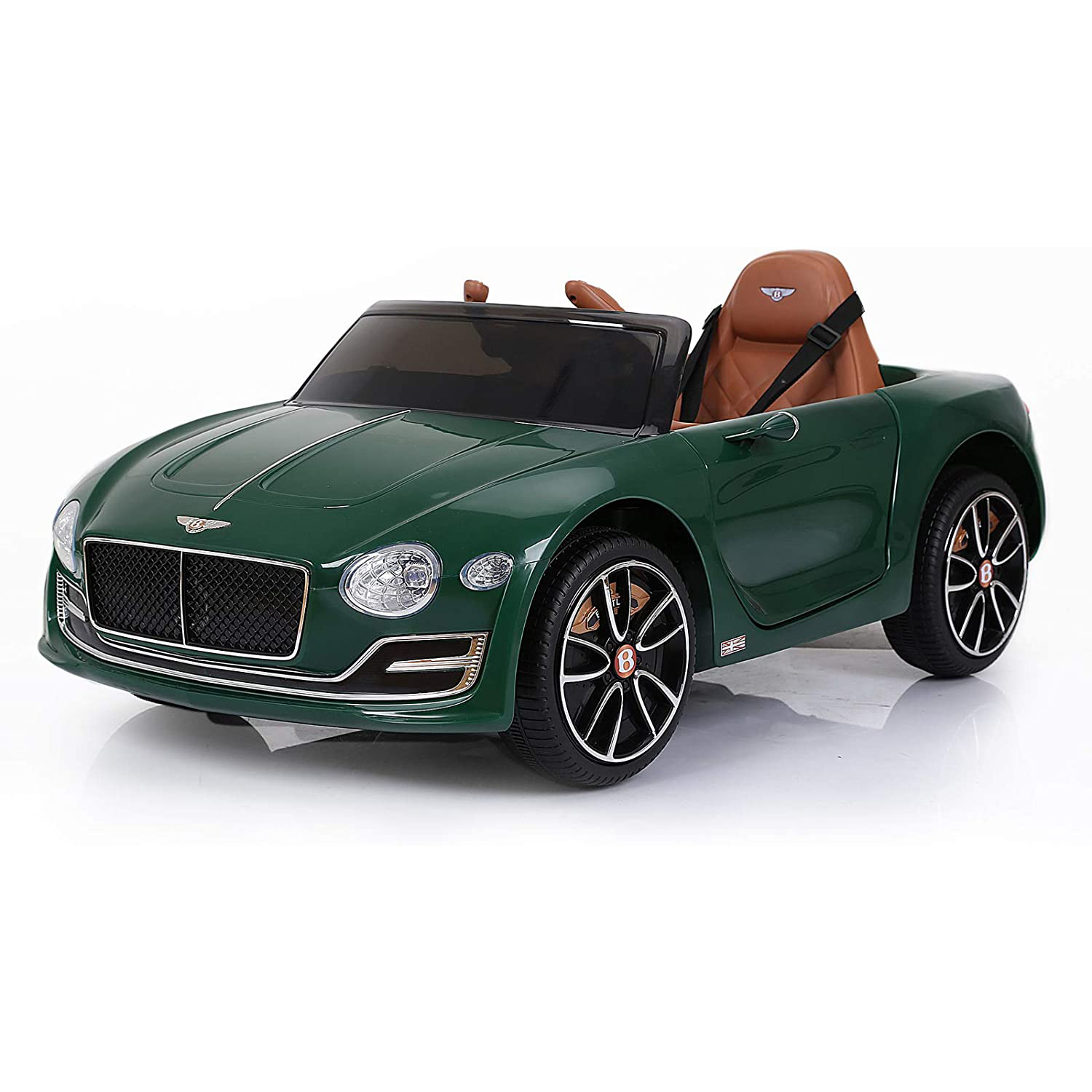 CIPACHO 12V Electric Kid Ride On Car, Bentley Licensed Cars for Kids, 4 Wheels Motorized Vehicles Children Toys, 2 Speeds, Green