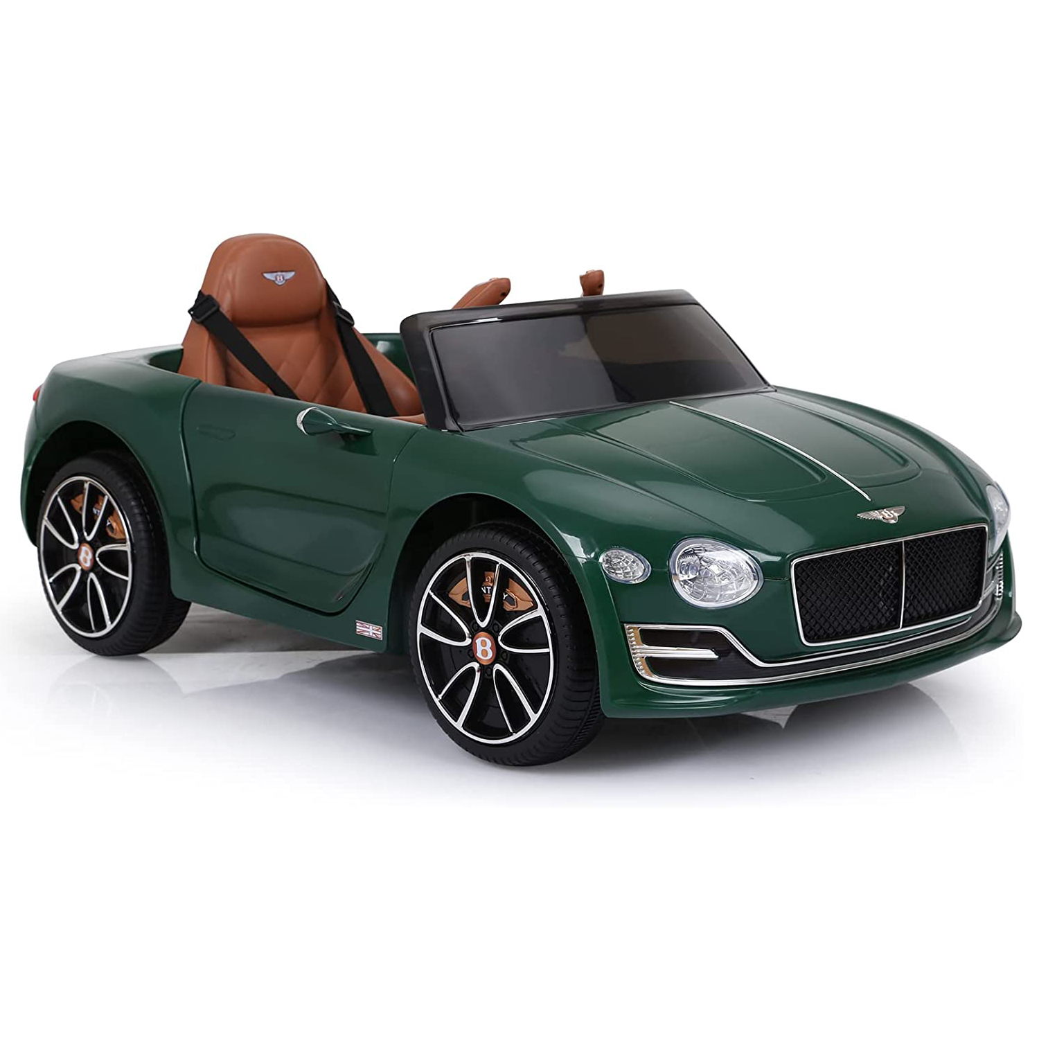 CIPACHO 12V Electric Kid Ride On Car, Bentley Licensed Cars for Kids, 4 Wheels Motorized Vehicles Children Toys, 2 Speeds, Green