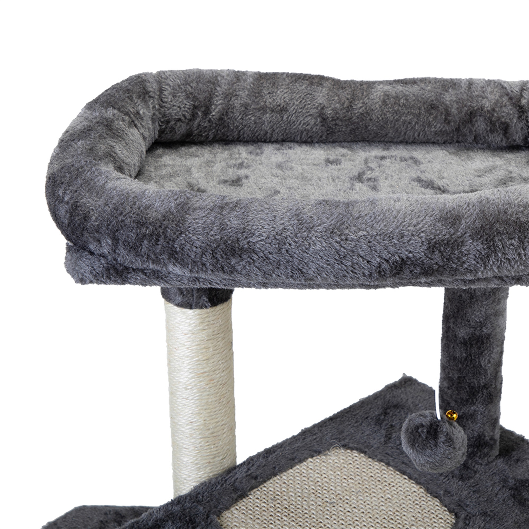 Spaco 33" Cat Tree Cat Tower for Indoor Multi-Level Cat Condo with Scratching Posts, Light Gray