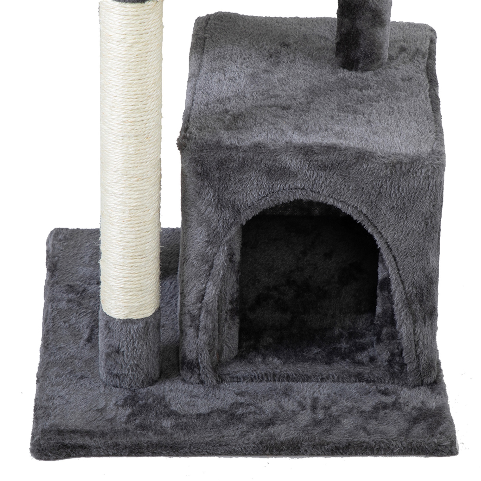 Spaco 33" Cat Tree Cat Tower for Indoor Multi-Level Cat Condo with Scratching Posts, Light Gray