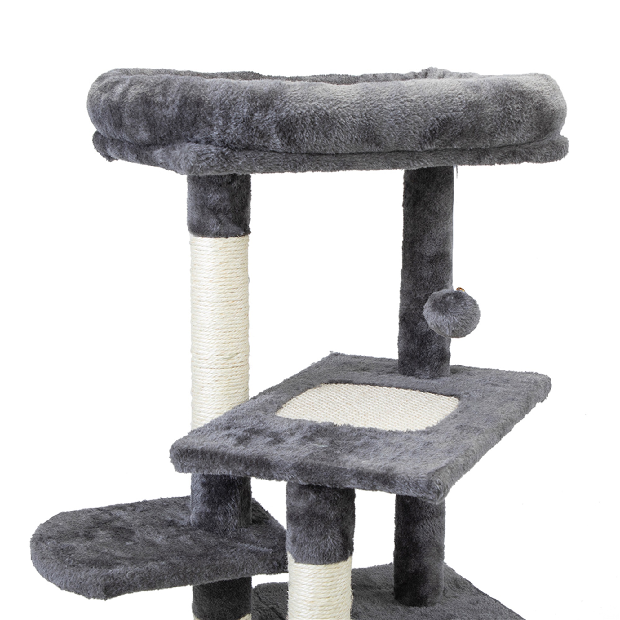 Spaco 33" Cat Tree Cat Tower for Indoor Multi-Level Cat Condo with Scratching Posts, Light Gray