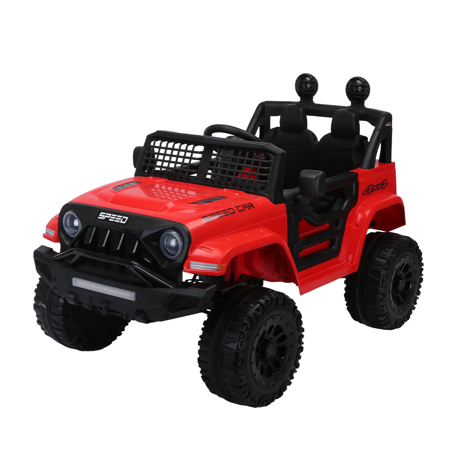 CIPACHO 12V Ride On Truck, Kid Electric Toy Car with 2.4G Parents Remote Control, Three Speed Adjustable, Red