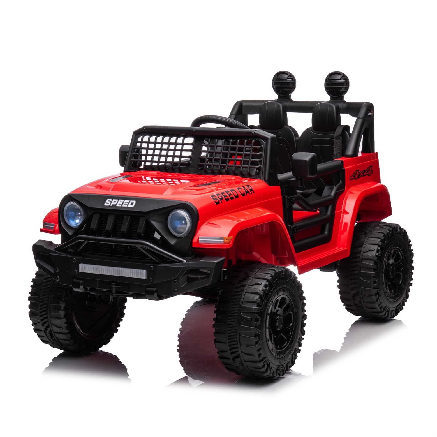 CIPACHO 12V Ride On Truck, Kid Electric Toy Car with 2.4G Parents Remote Control, Three Speed Adjustable, Red