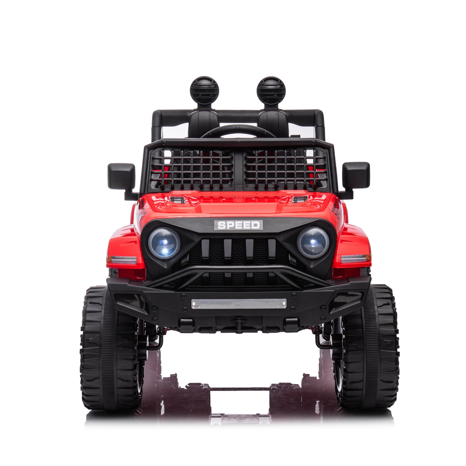 CIPACHO 12V Ride On Truck, Kid Electric Toy Car with 2.4G Parents Remote Control, Three Speed Adjustable, Red