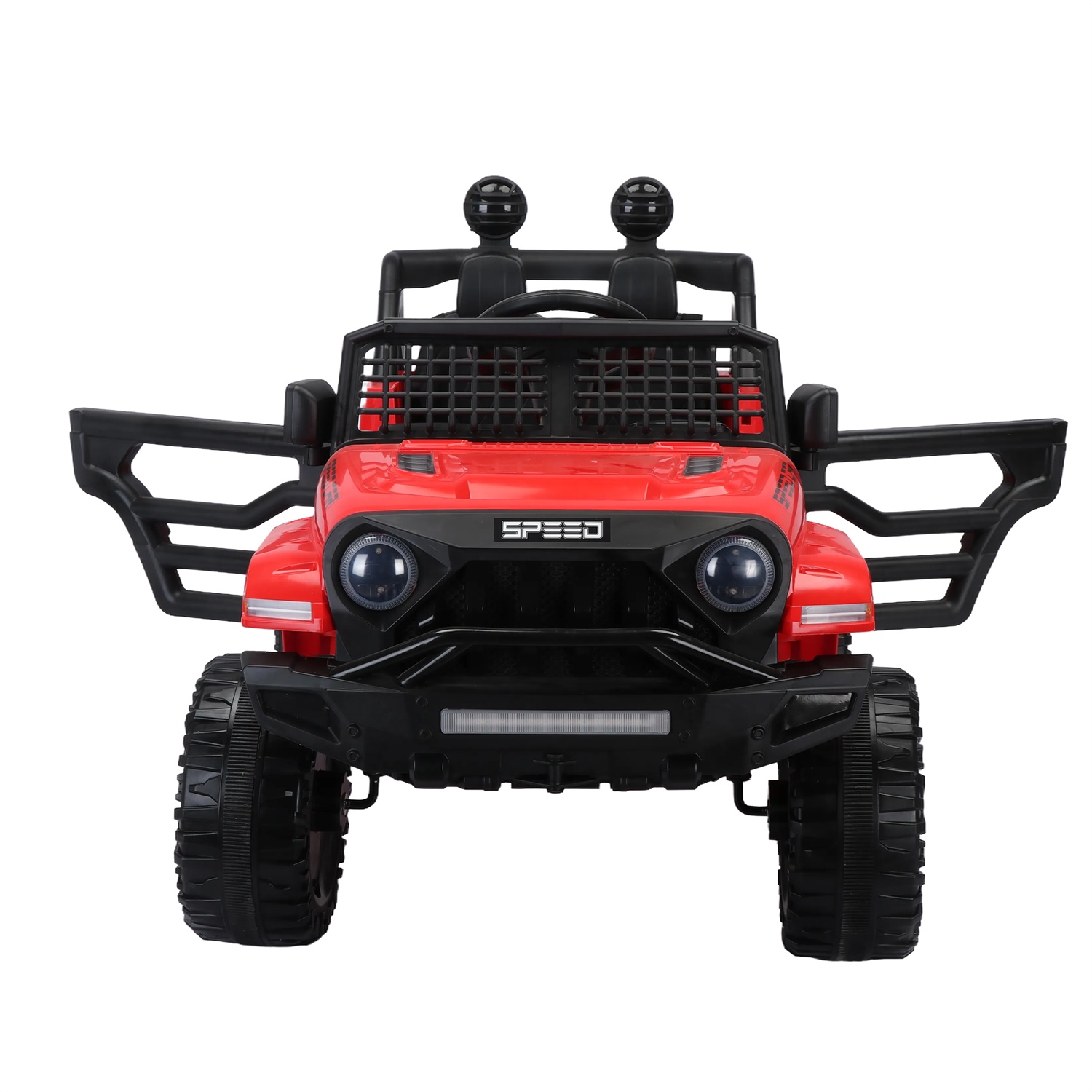 CIPACHO 12V Kid Powered Ride On Truck, Electric Toy Car with 2.4G Parents Remote Control, MP3, USB, Bluetooth, LED Light, Red