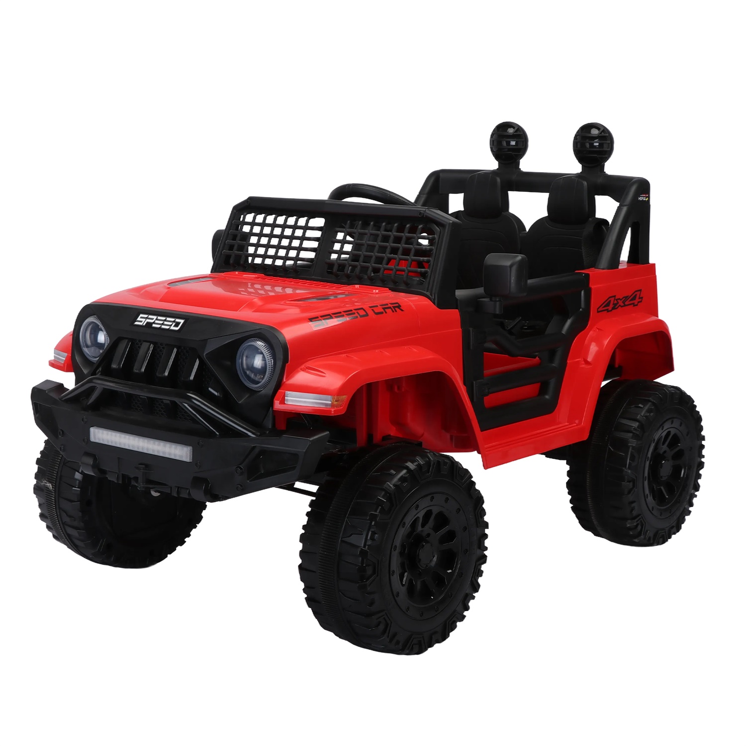 CIPACHO 12V Kid Powered Ride On Truck, Electric Toy Car with 2.4G Parents Remote Control, MP3, USB, Bluetooth, LED Light, Red