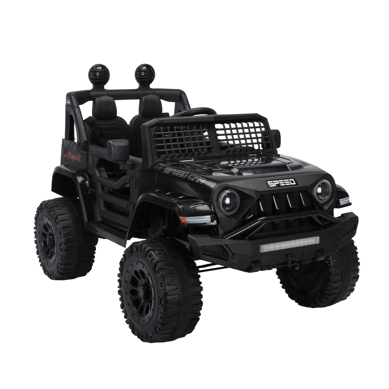 CIPACHO 12V Ride On Truck, Kid Electric Toy Car with 2.4G Parents Remote Control, Three Speed Adjustable, Black