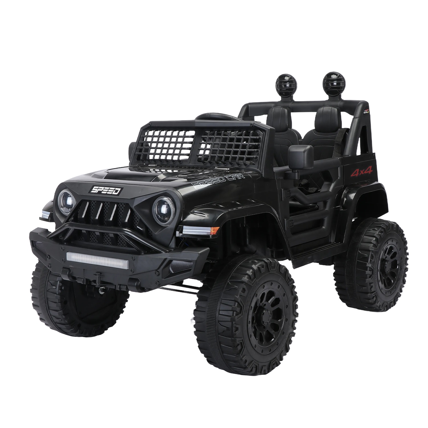 CIPACHO 12V Ride On Truck, Kid Electric Toy Car with 2.4G Parents Remote Control, Three Speed Adjustable, Black